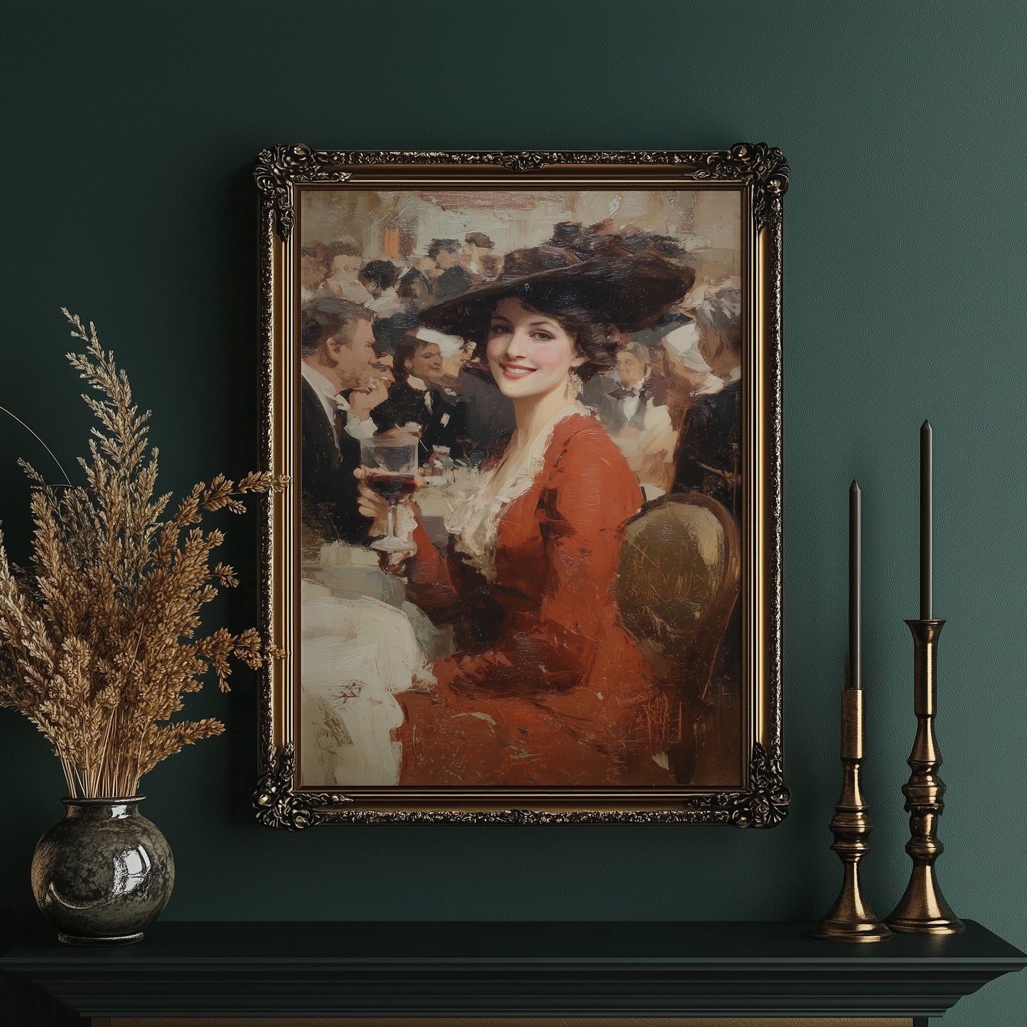 Scarlet Toast Among Society Figures