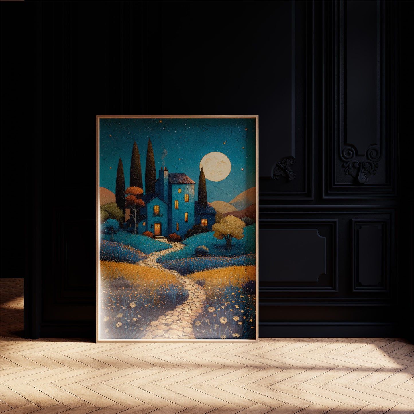 Moonlit Path To Tuscan Dreams