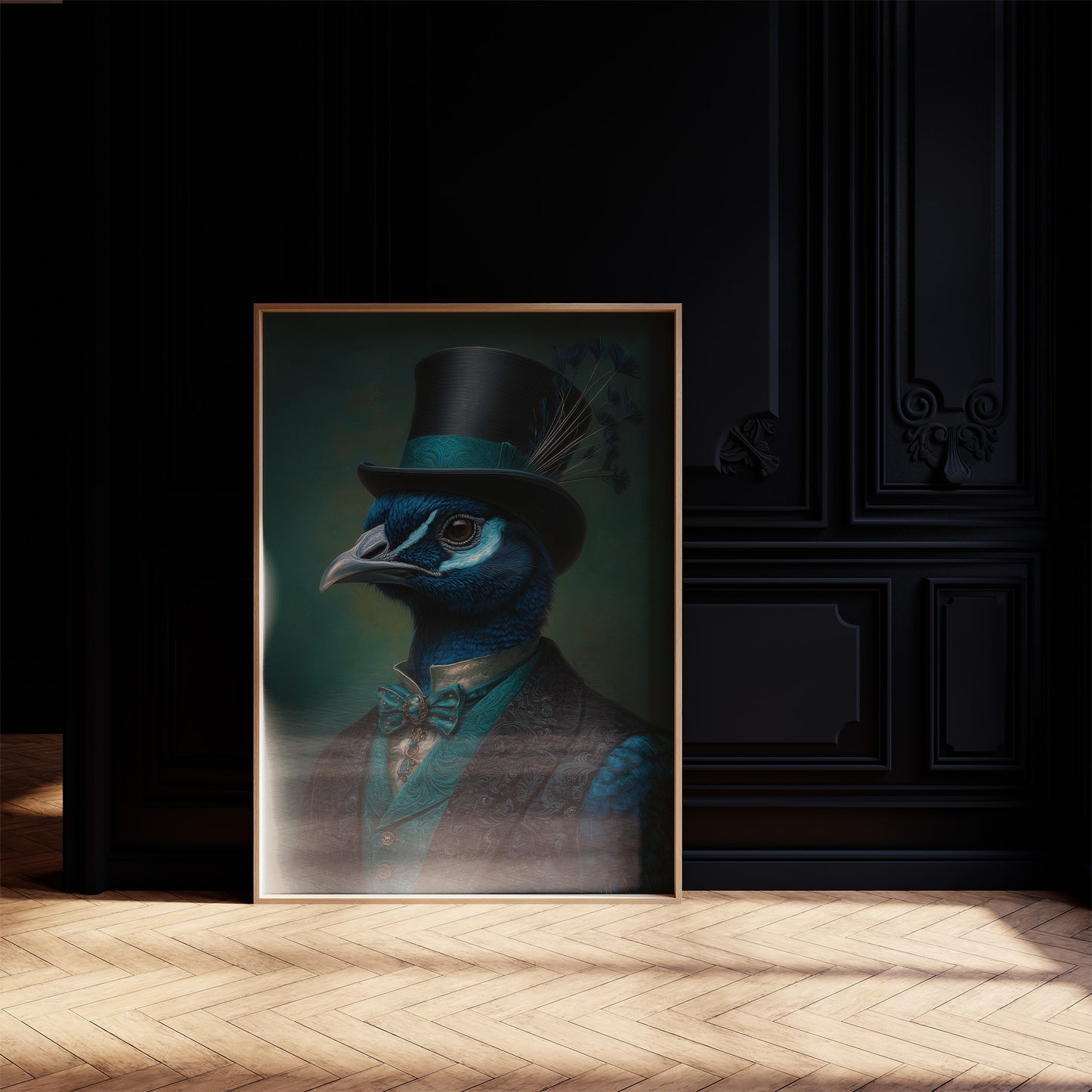 Gentleman Peacock's Victorian Portrait