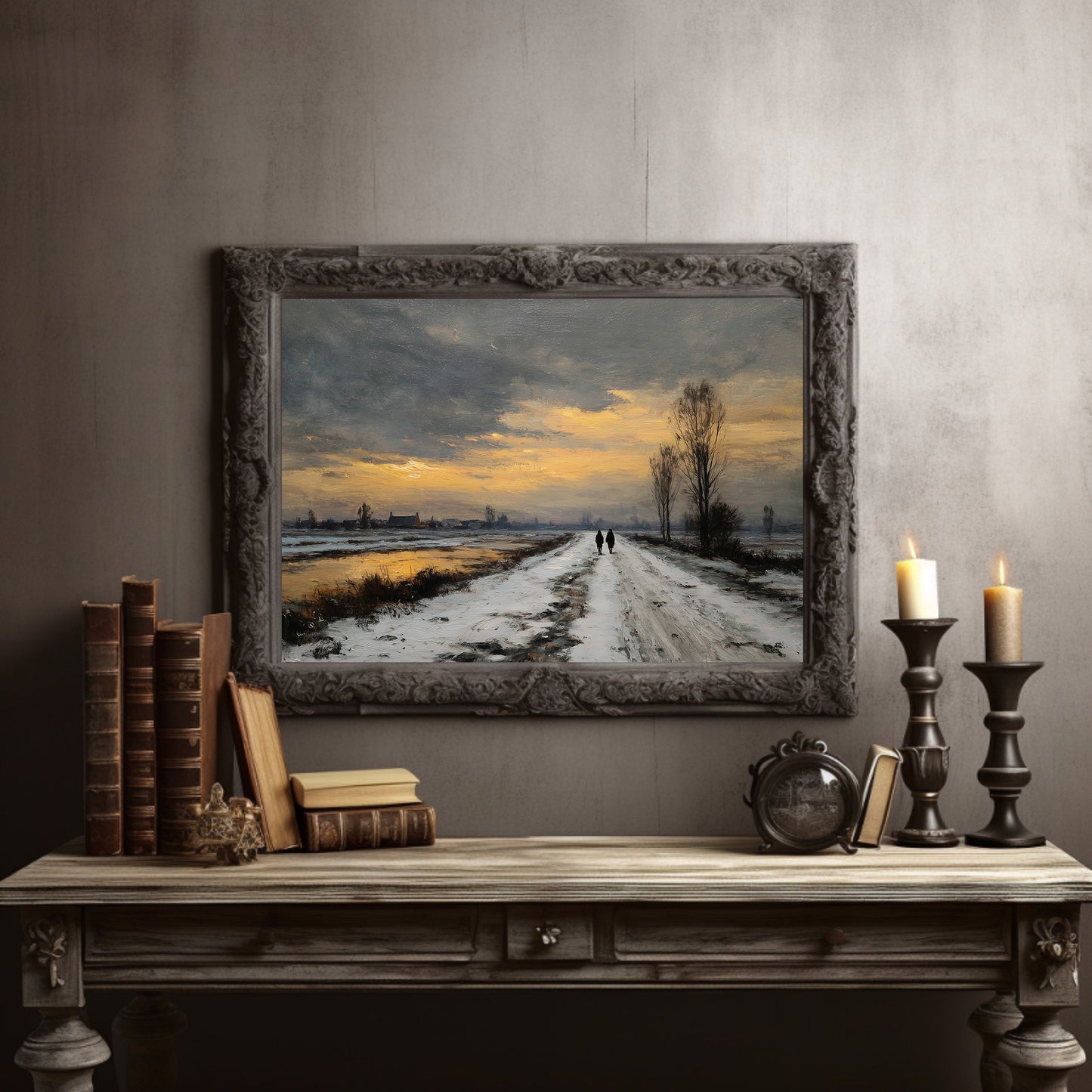 Frost Path To Golden Horizon