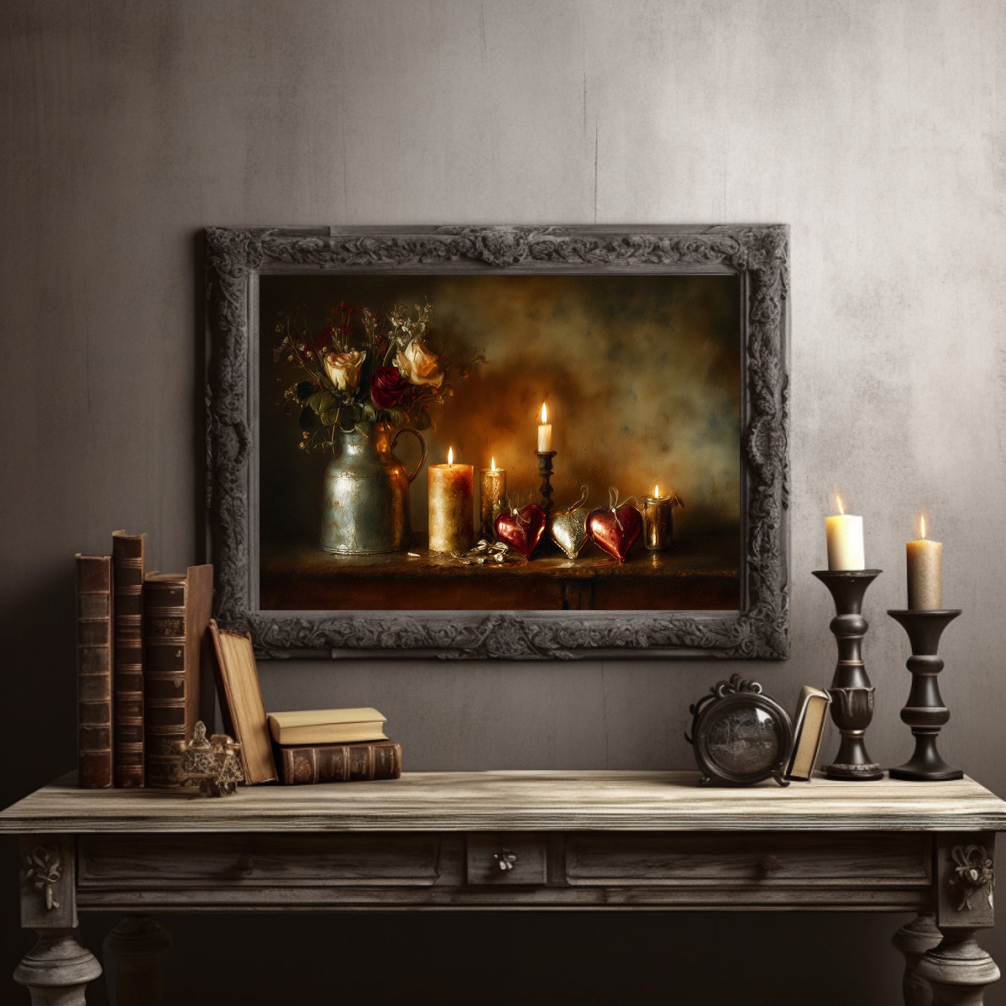 Candlelit Stories Between Leather Spines