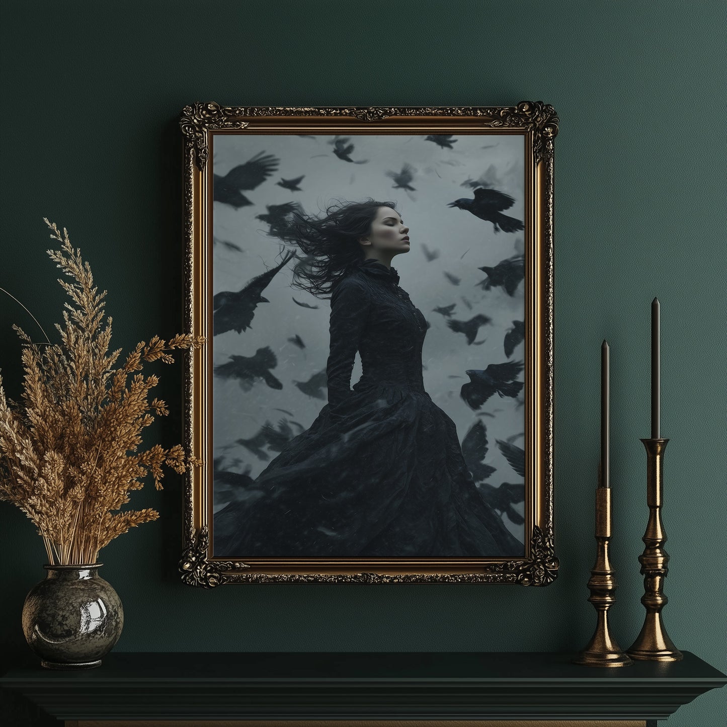Ravens Dance At Dusk