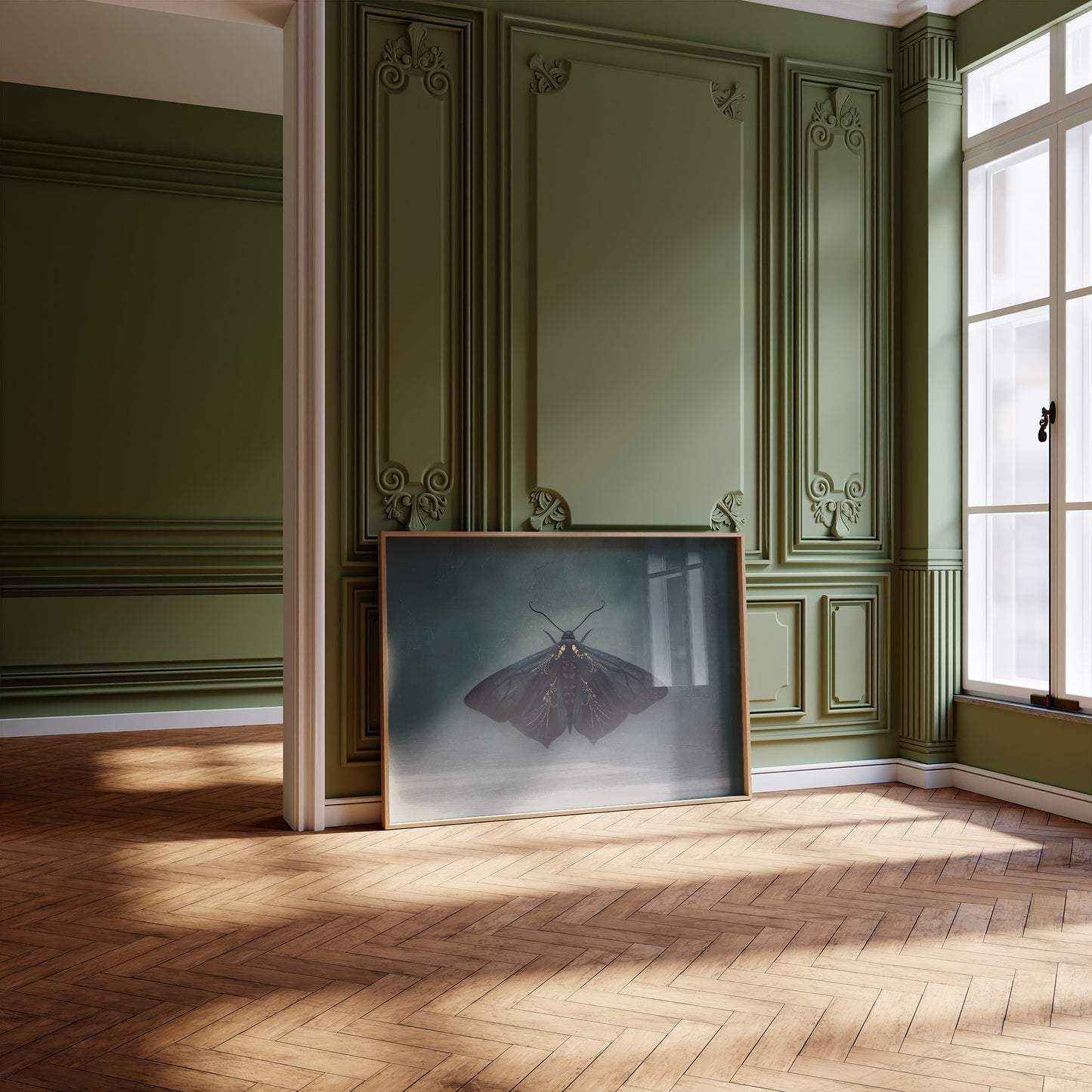 Velvet Wings Among Leather Spines