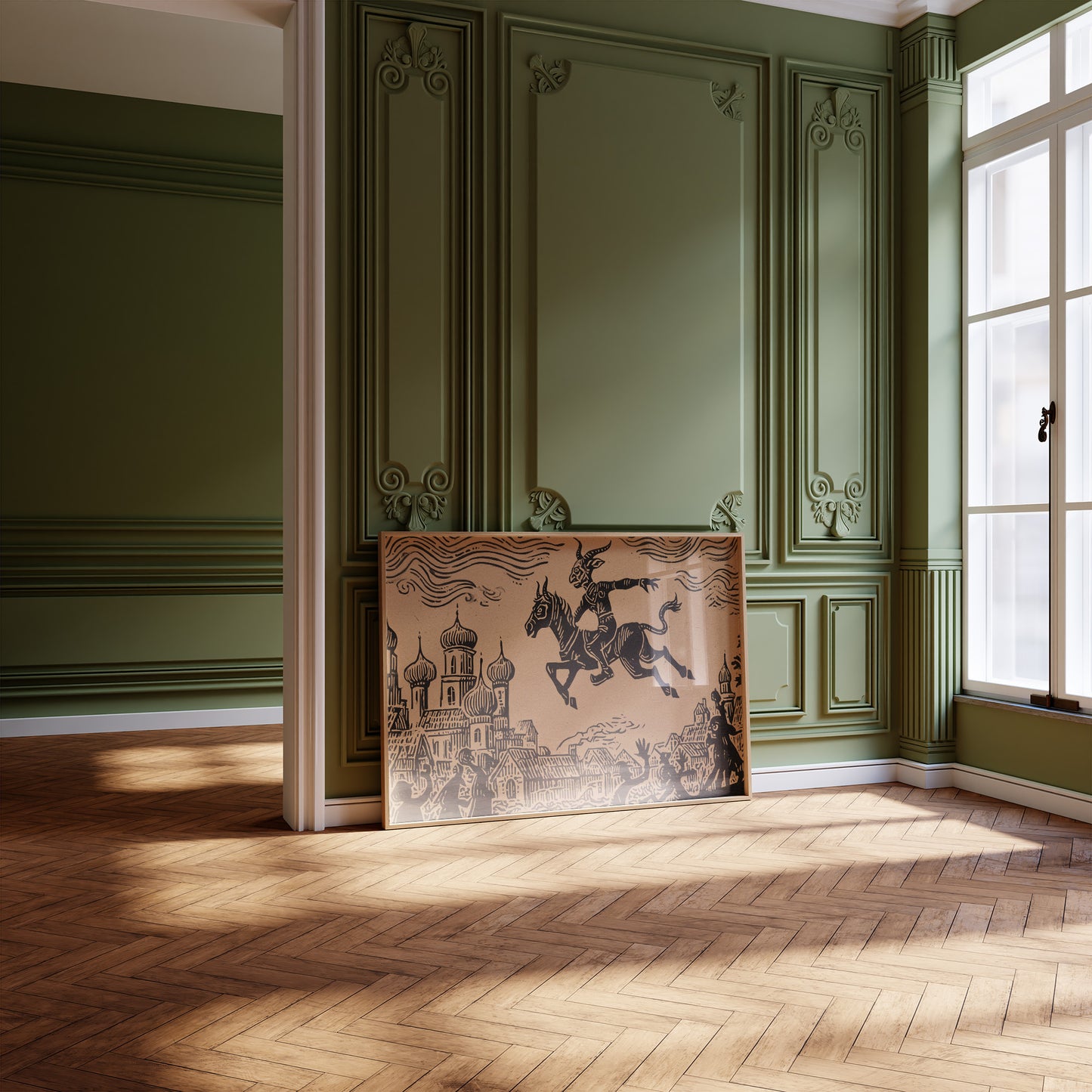 Ancient Riders Cross Storybook Skies