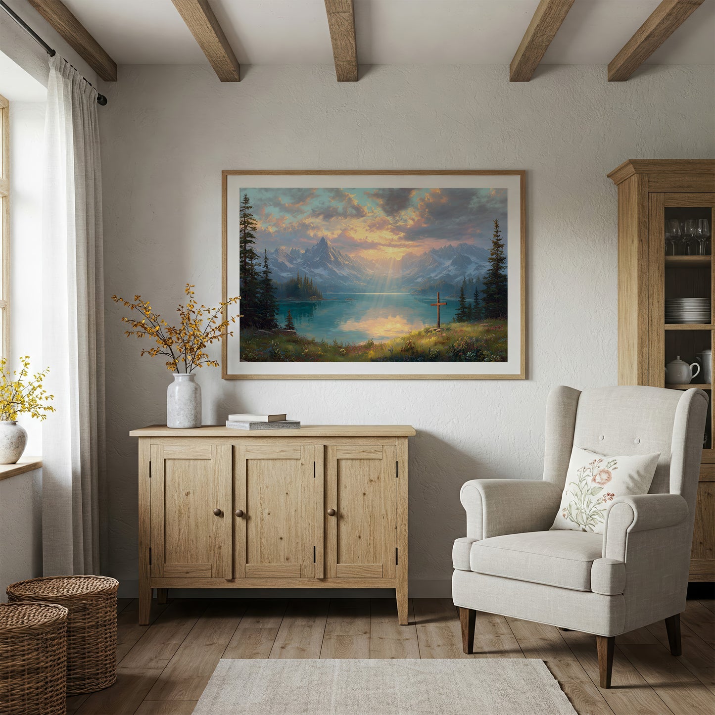 Tranquil Waters Reflect Heaven's Glow