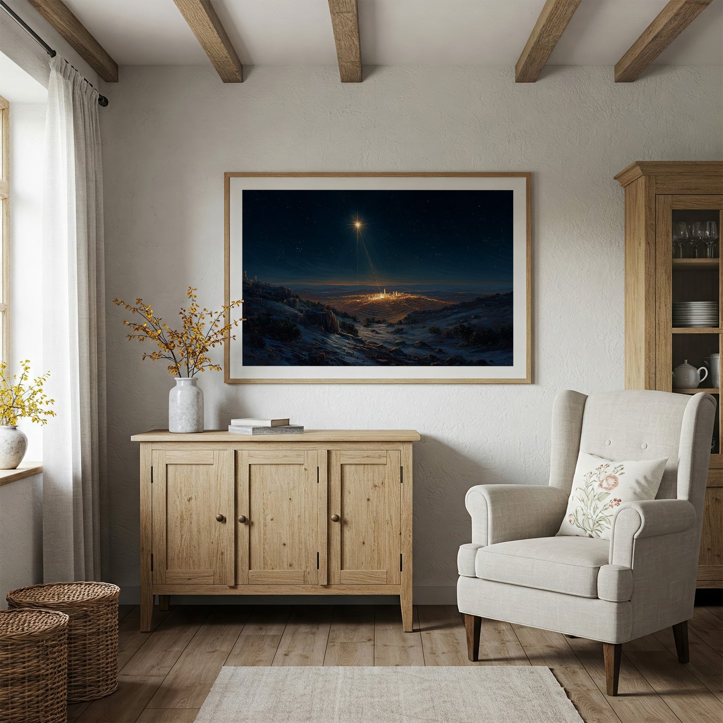 Distant City Under Celestial Guide