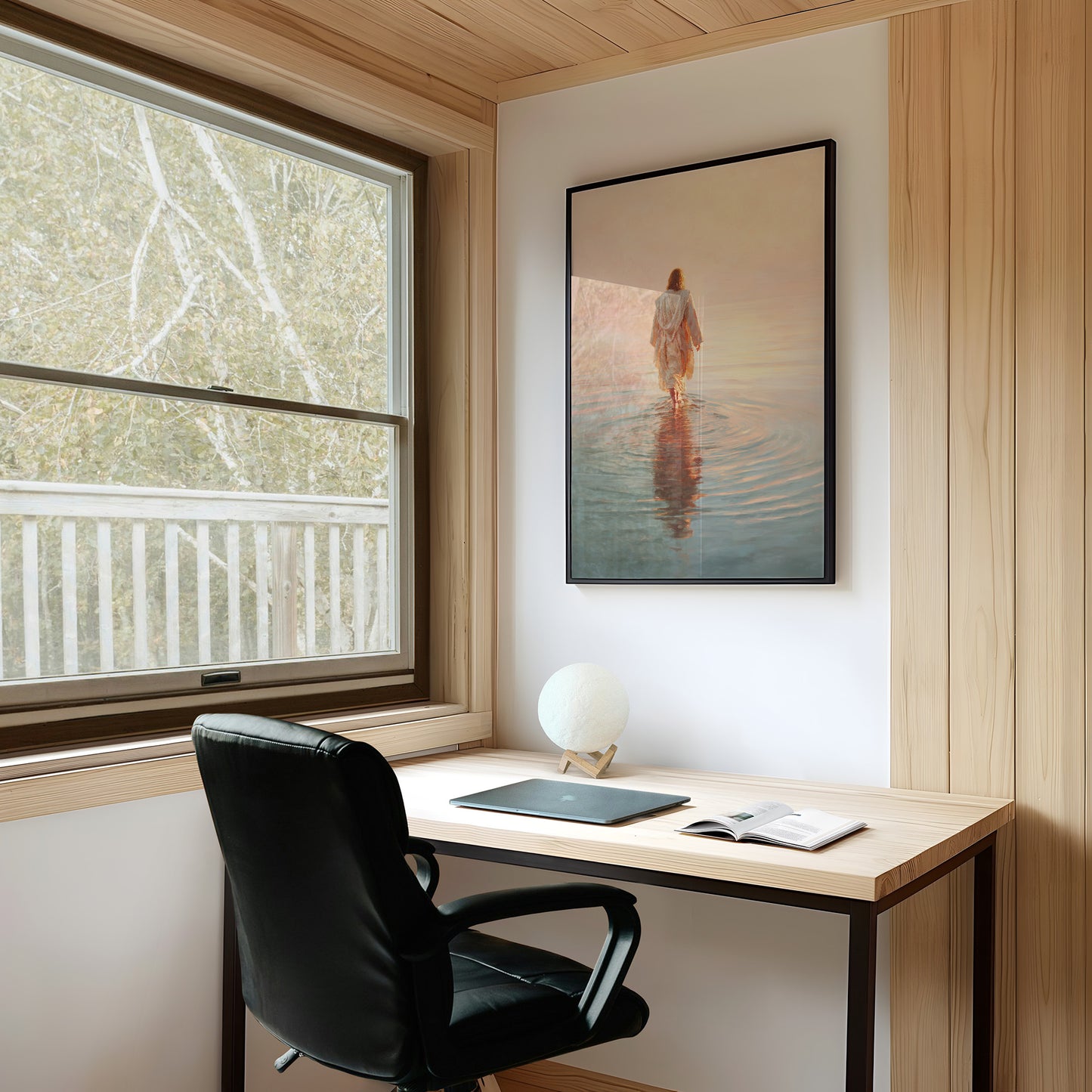 Steps Into Dawn's Gentle Waters