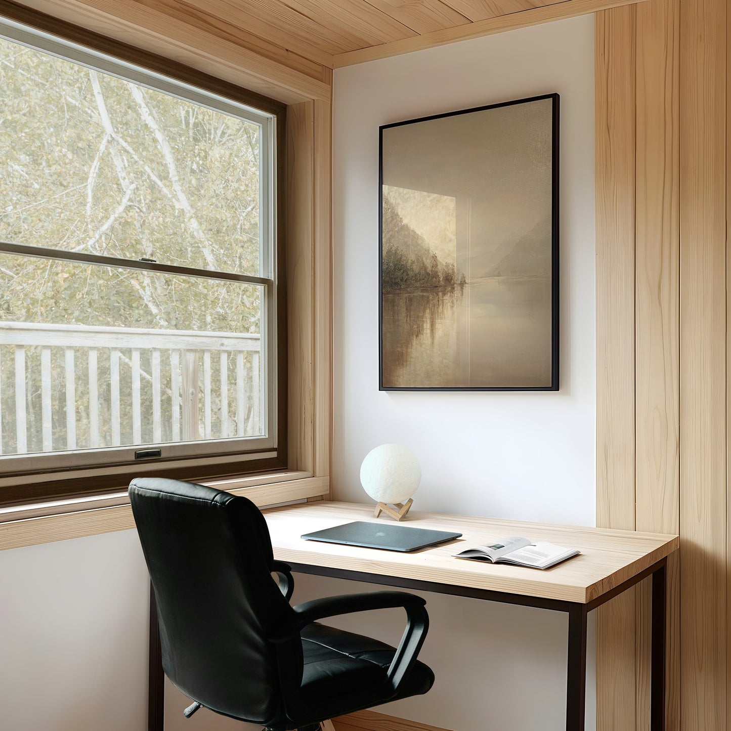 Mist Lingers Over Still Waters