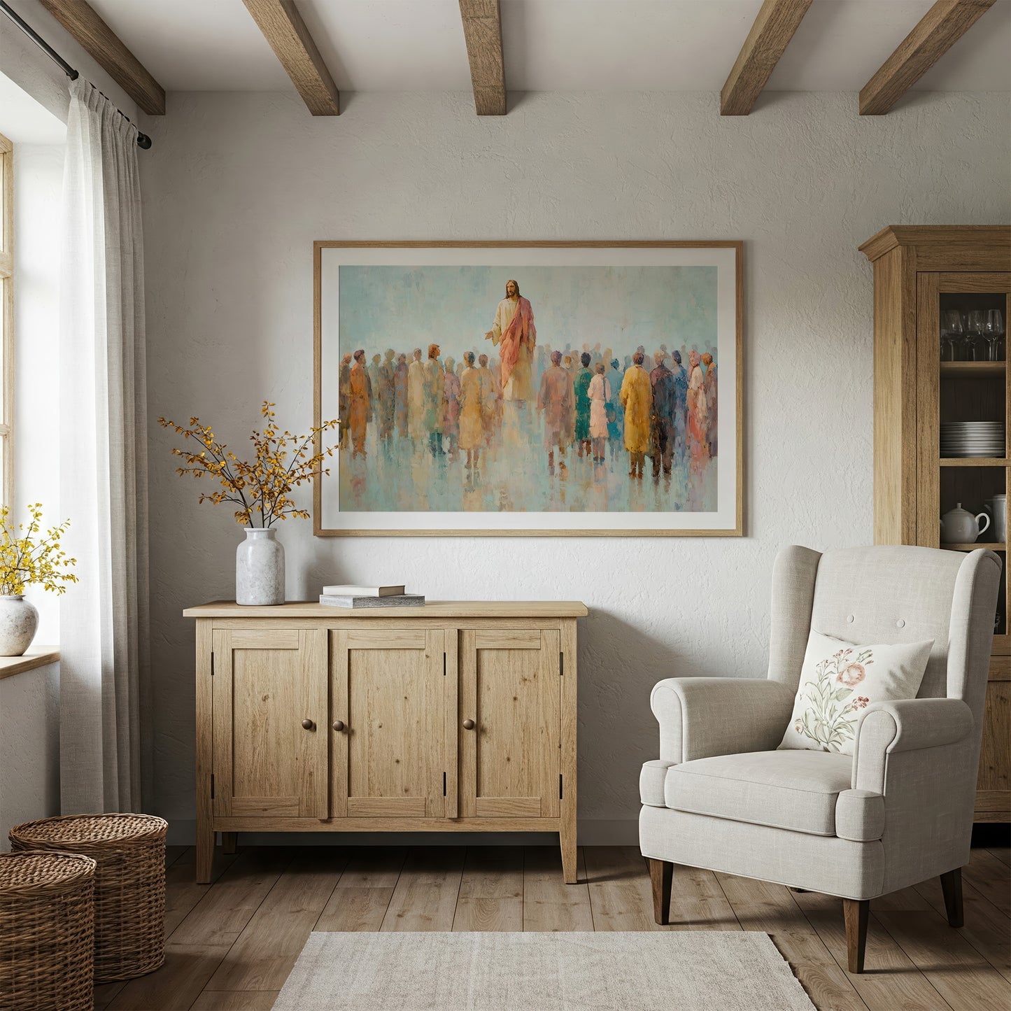 Gathered Among Soft Pastels