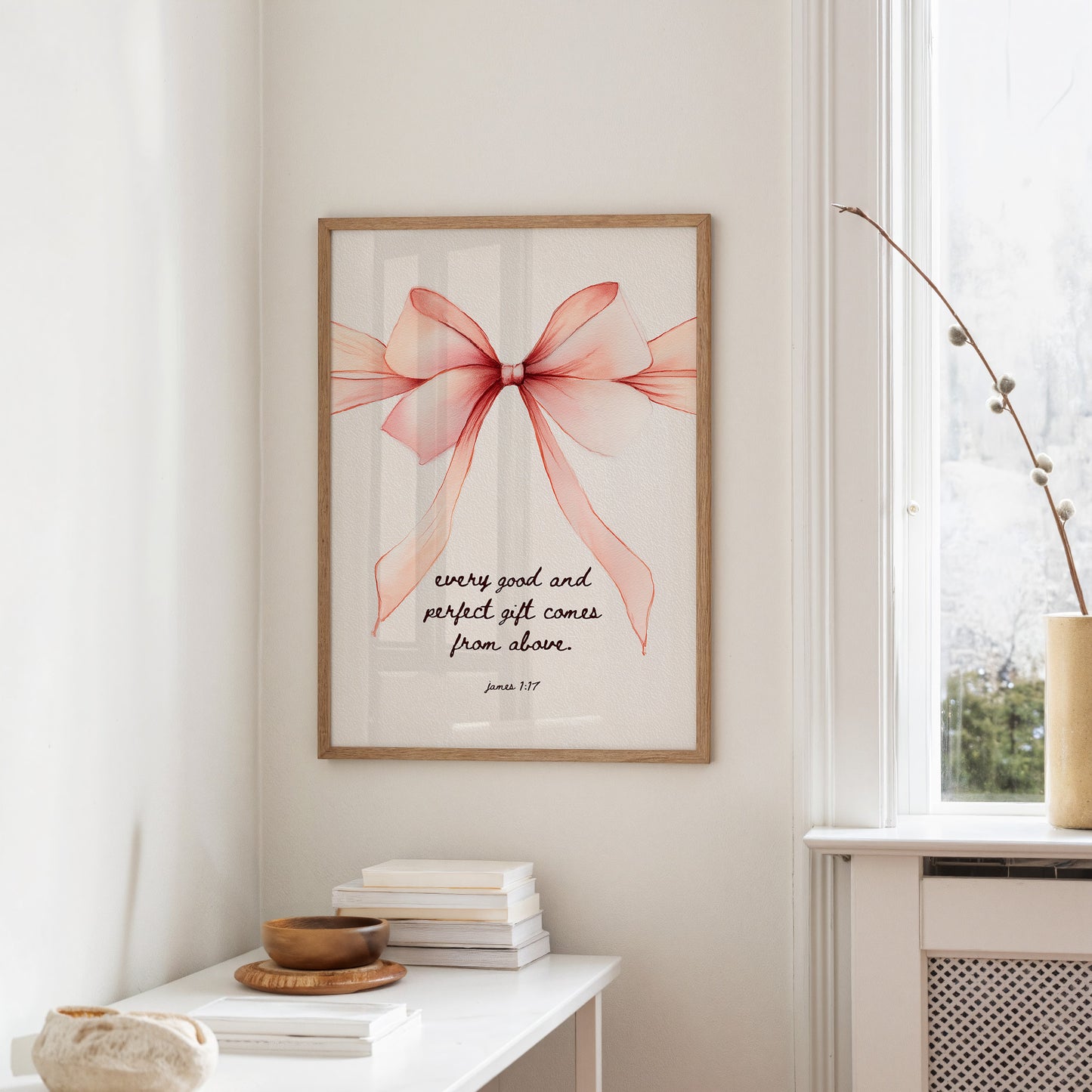 Coral Ribbon Carries Sacred Promise