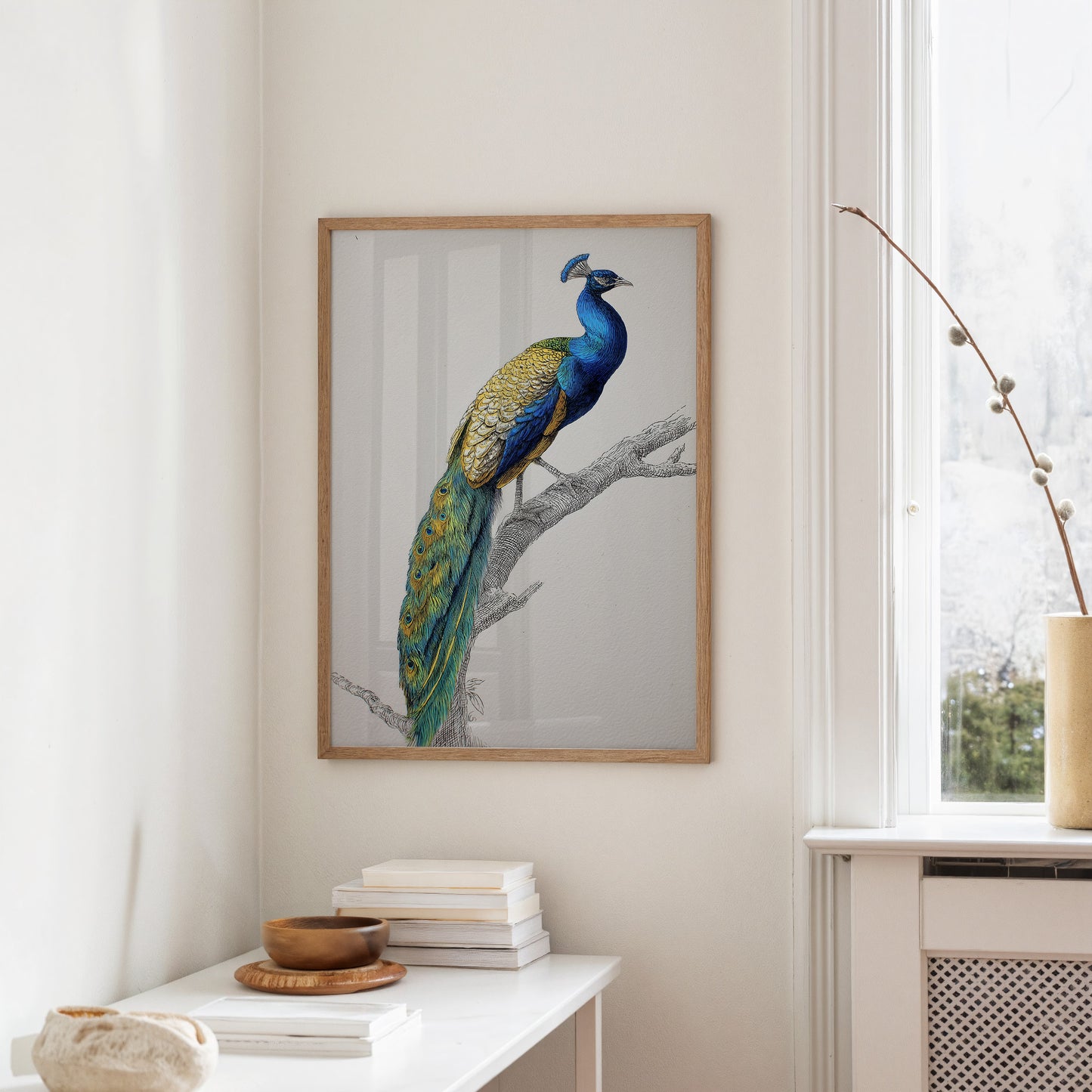 Sapphire Crown On Wooden Canvas