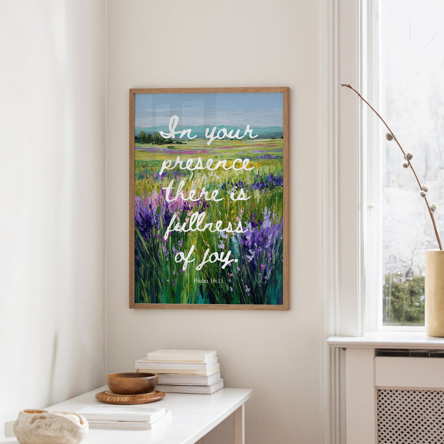 Lavender Fields Carry Sacred Words