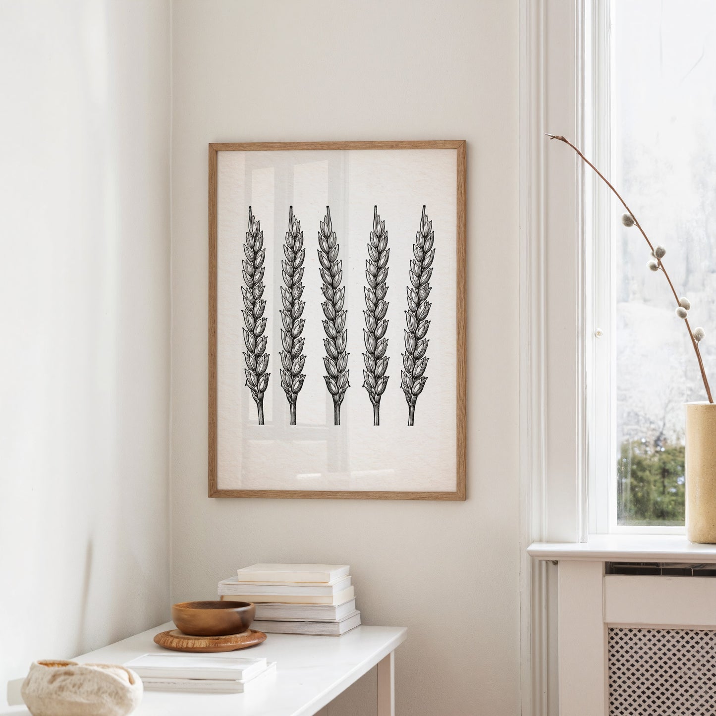 Wheat Stalks Stand in Silent Formation
