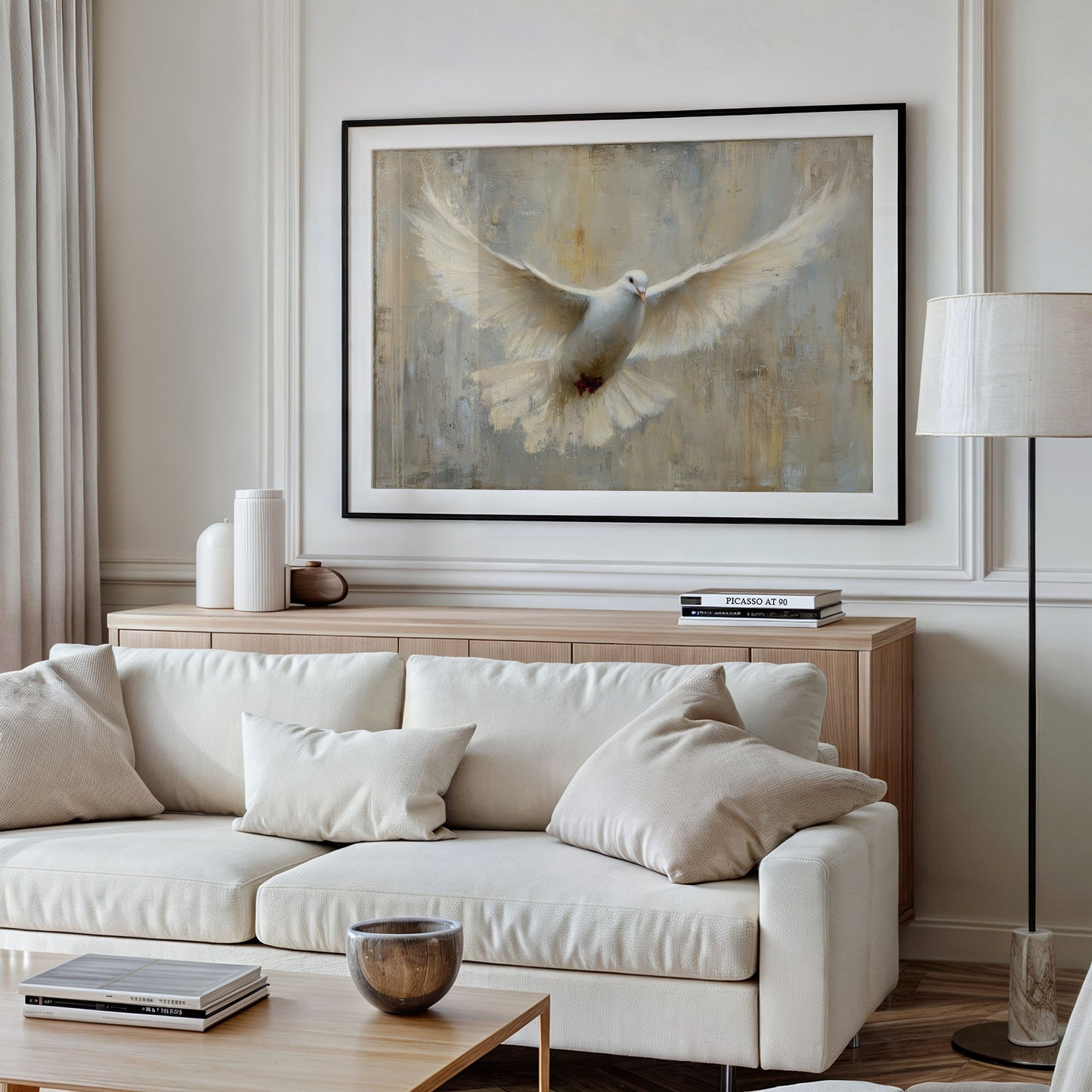 Celestial Messenger in Ivory Flight