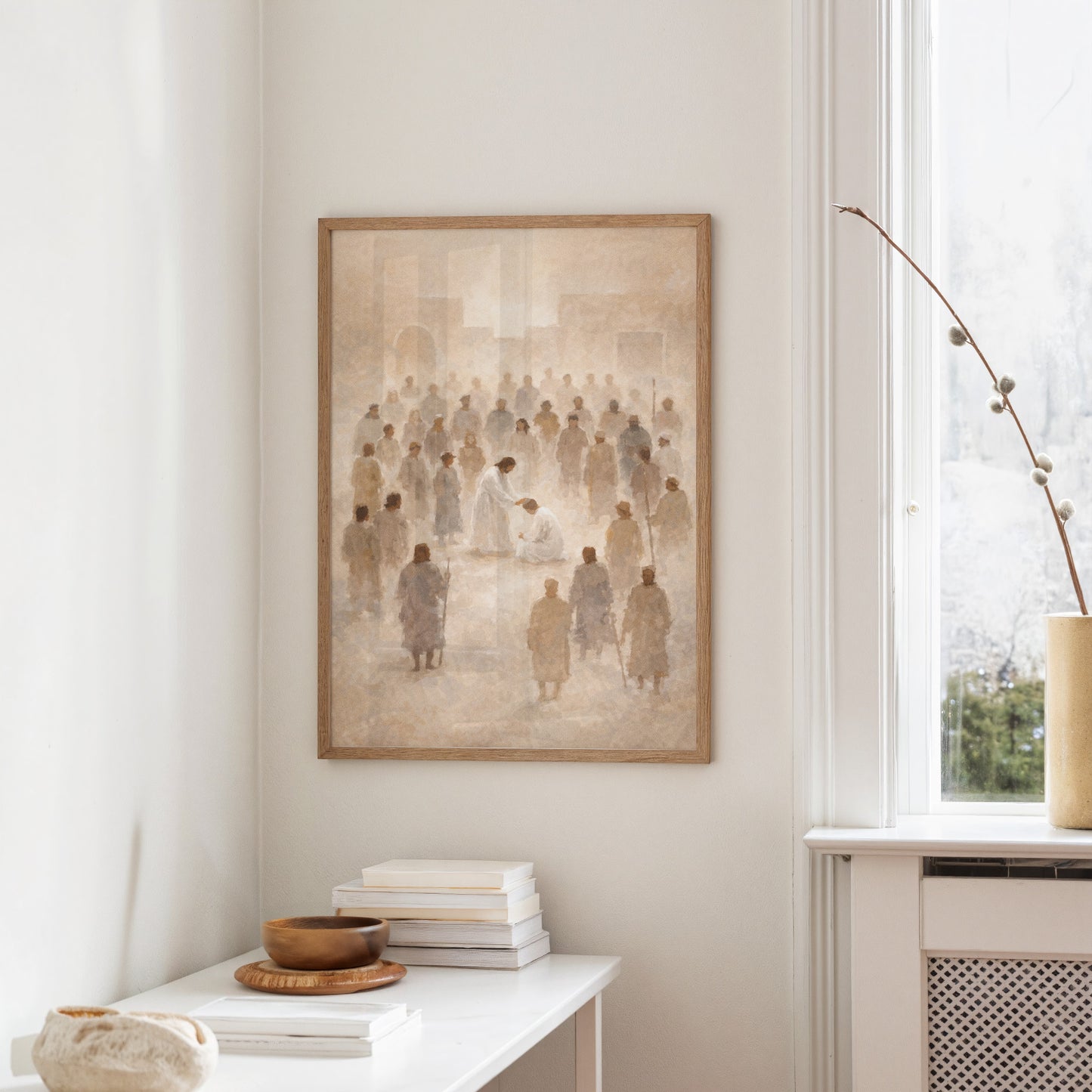 Ethereal Gathering in Luminous Mist