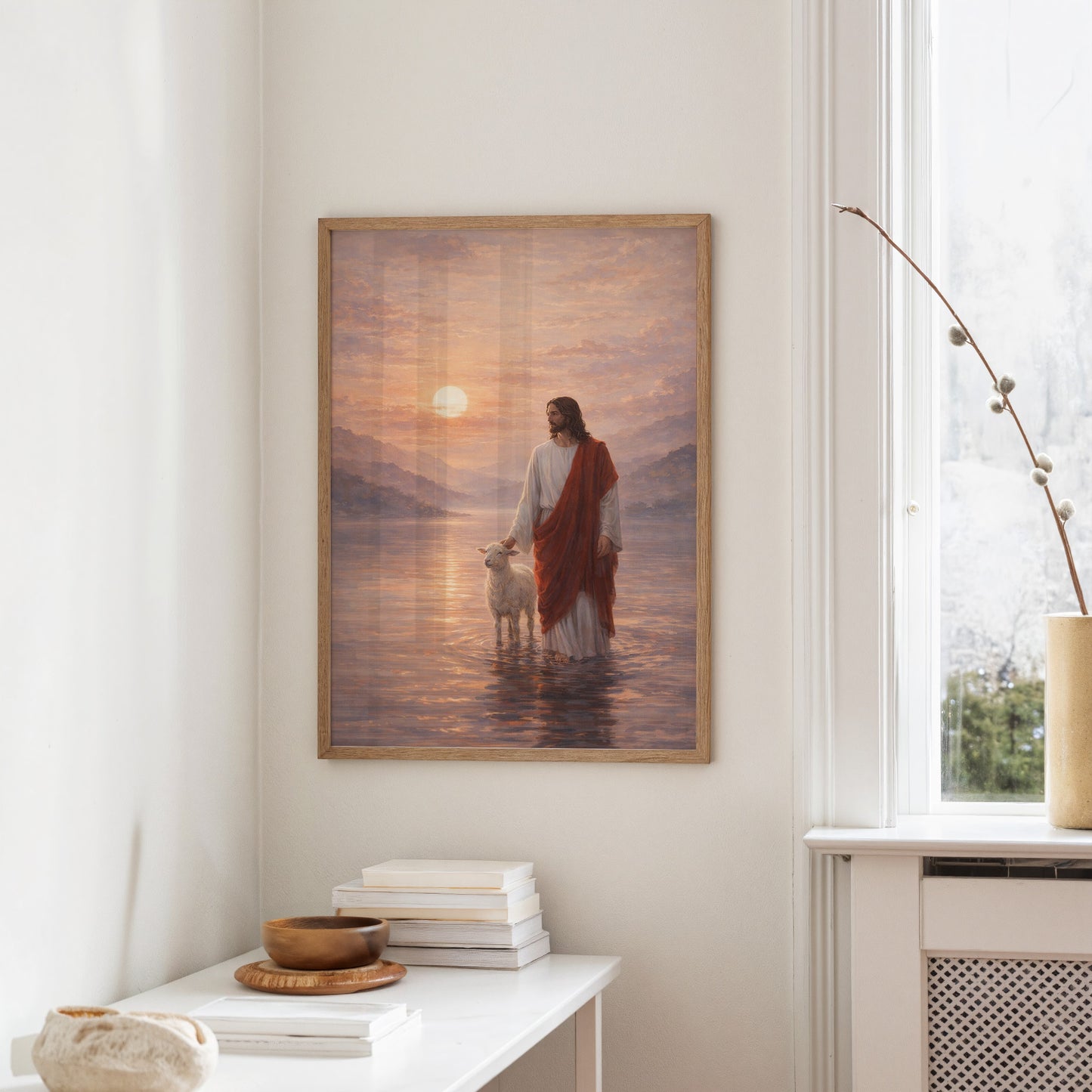 Tranquil Waters Harbor Sacred Dawn