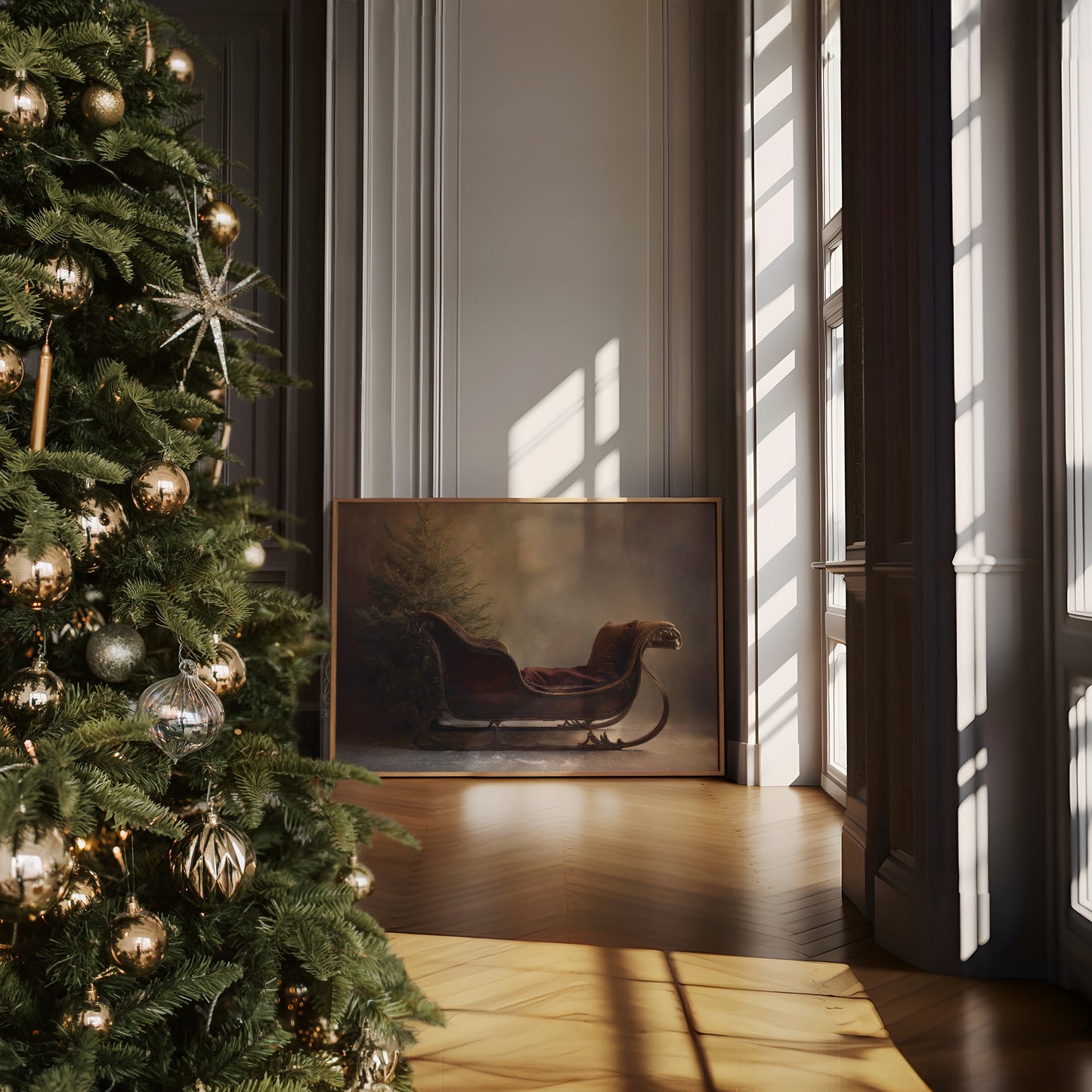 Yuletide Chariot Awaits December's Call