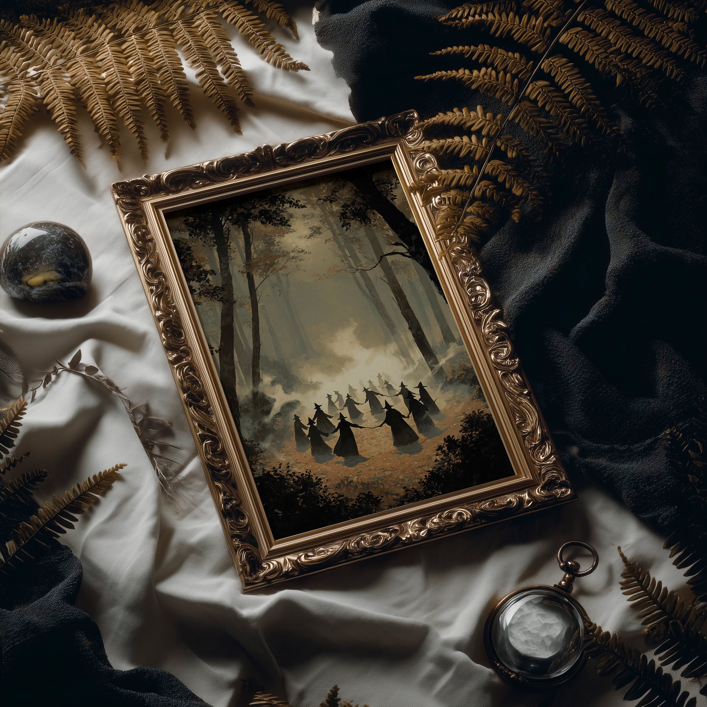 Misty Circle: Ancient Rites in Autumn Woods
