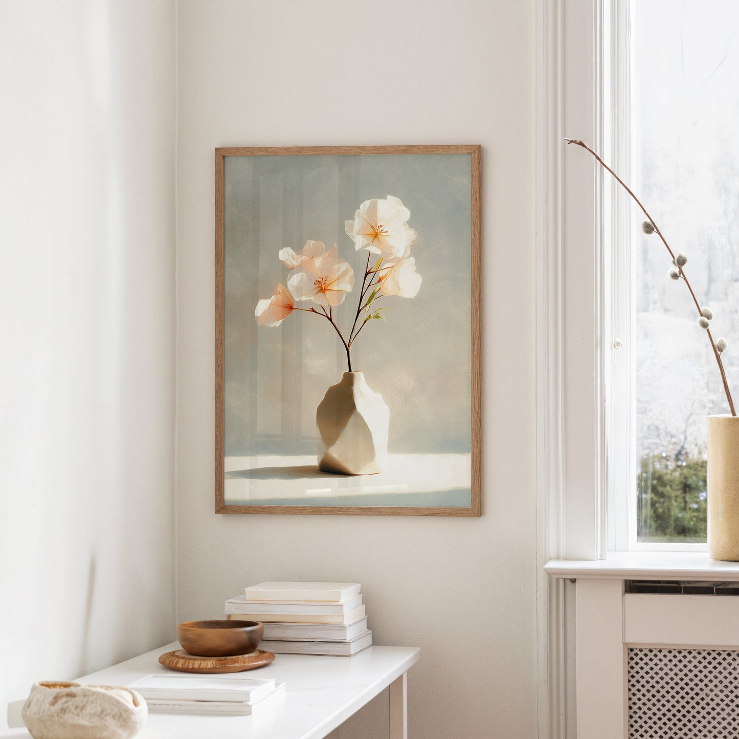 Delicate Blossoms in Blush and Cream