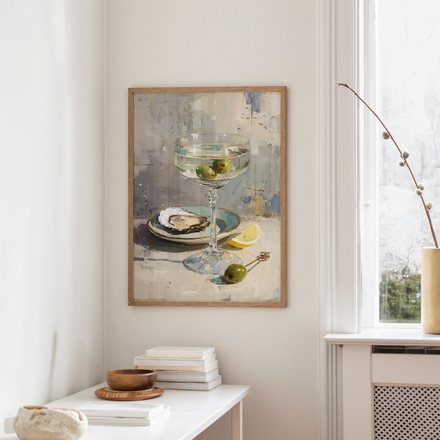 Crystalline Elegance: Martini with Oyster