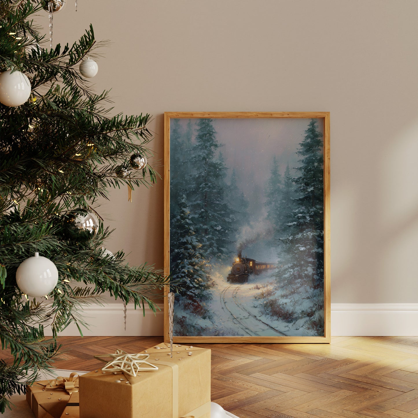 Winter's Passage: Iron Journey Through Silent Pines