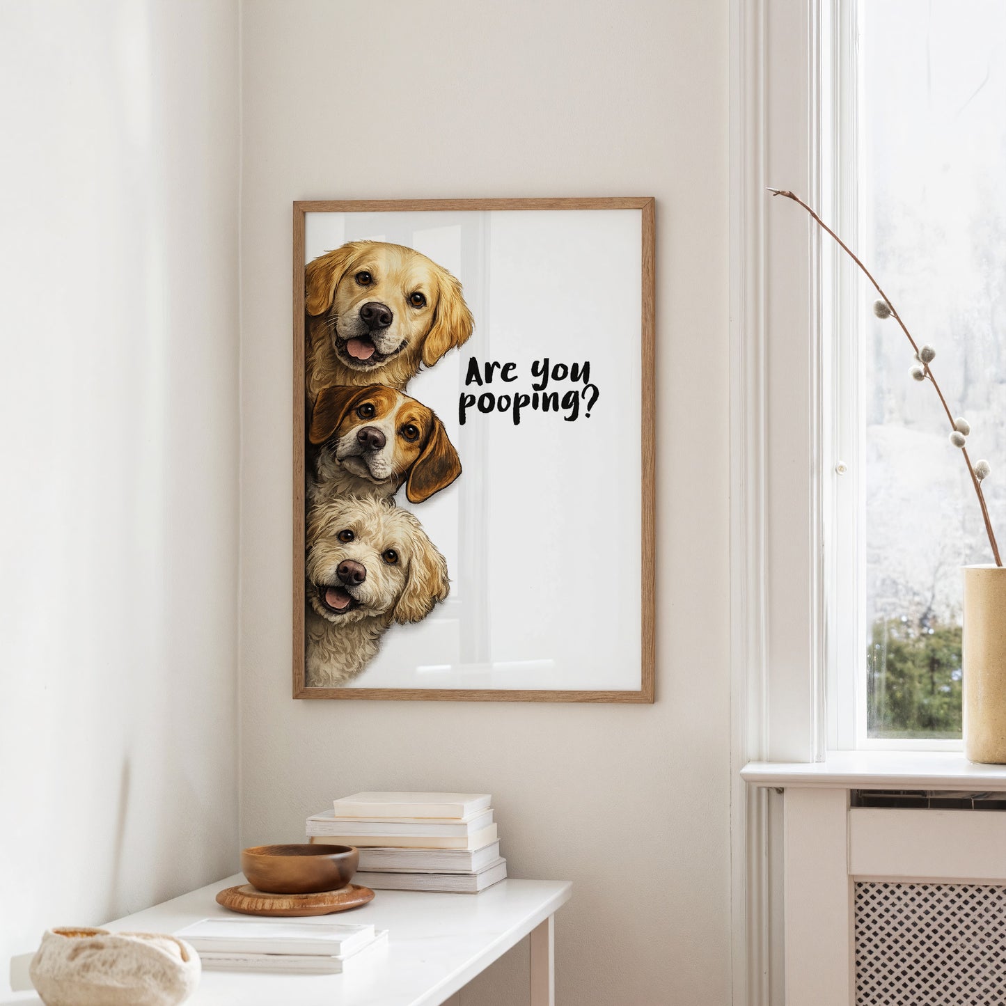 Bathroom Buddies: The Canine Surveillance Squad