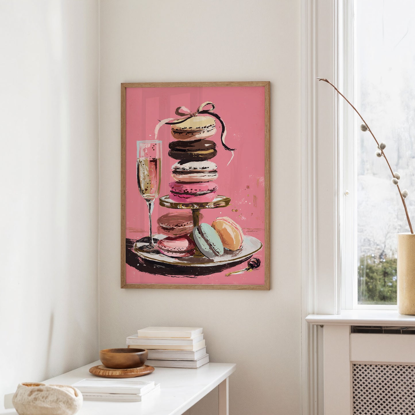 Champagne and Macarons: A Confectionary Tower