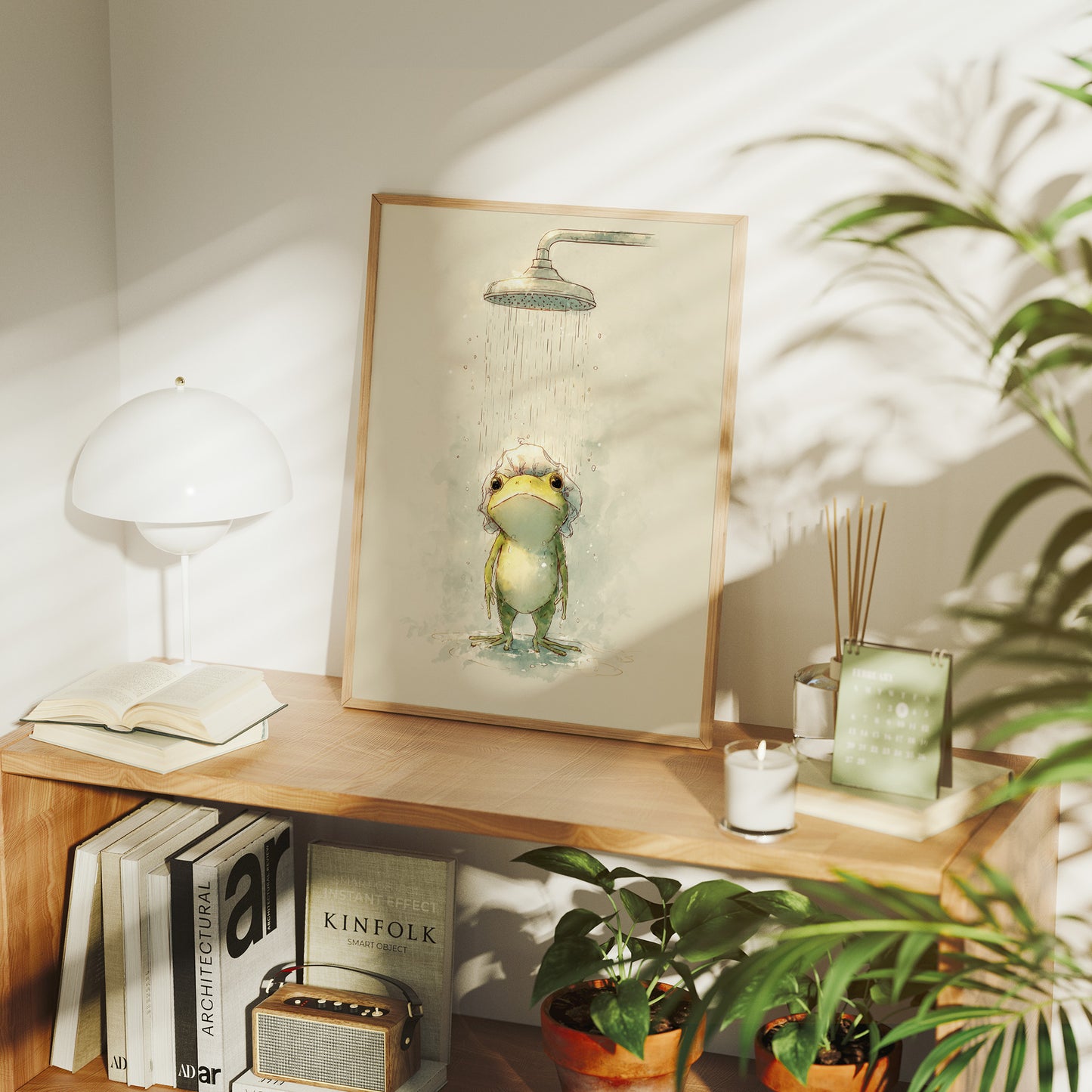 Reluctant Shower Toad's Morning Ritual