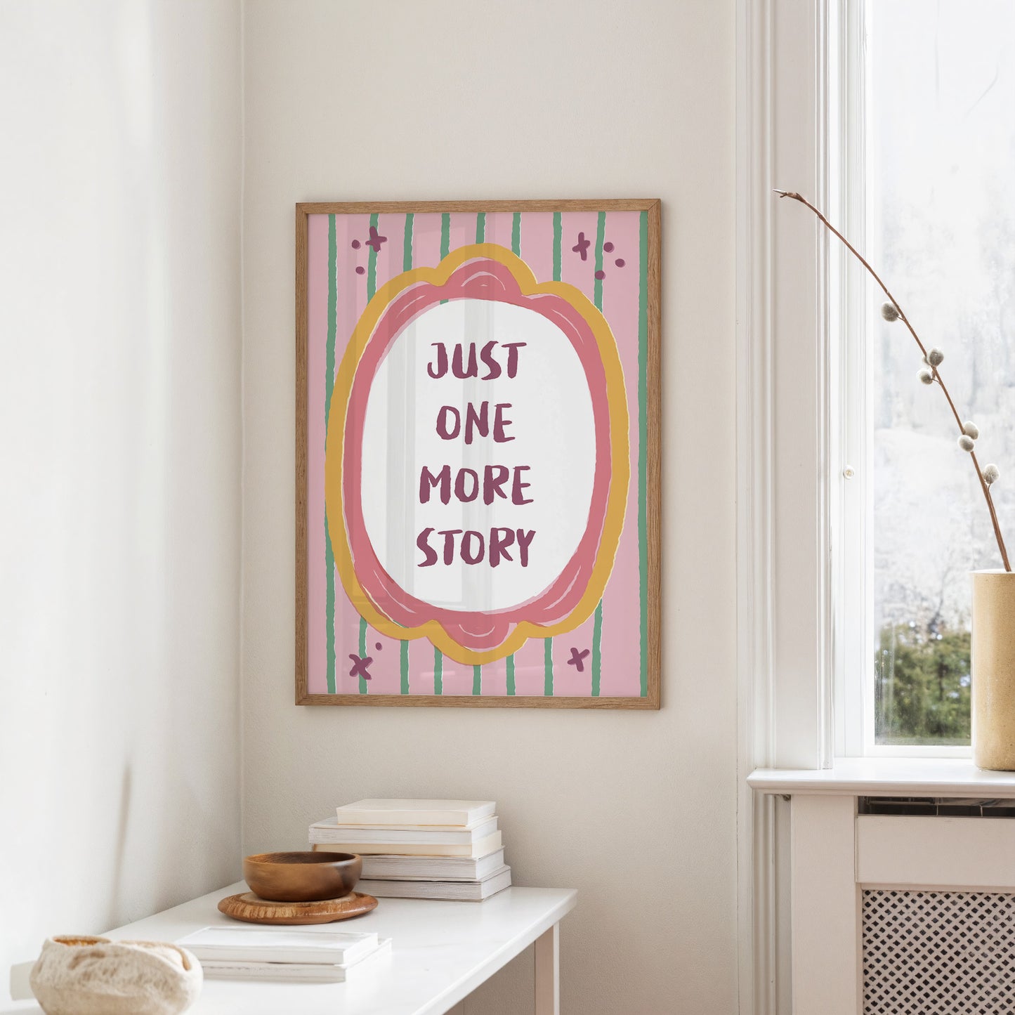 Bedtime Plea in Pastel Frame