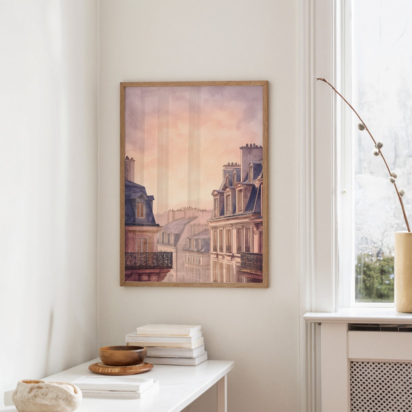 Parisian Rooftops Blush With Dawn