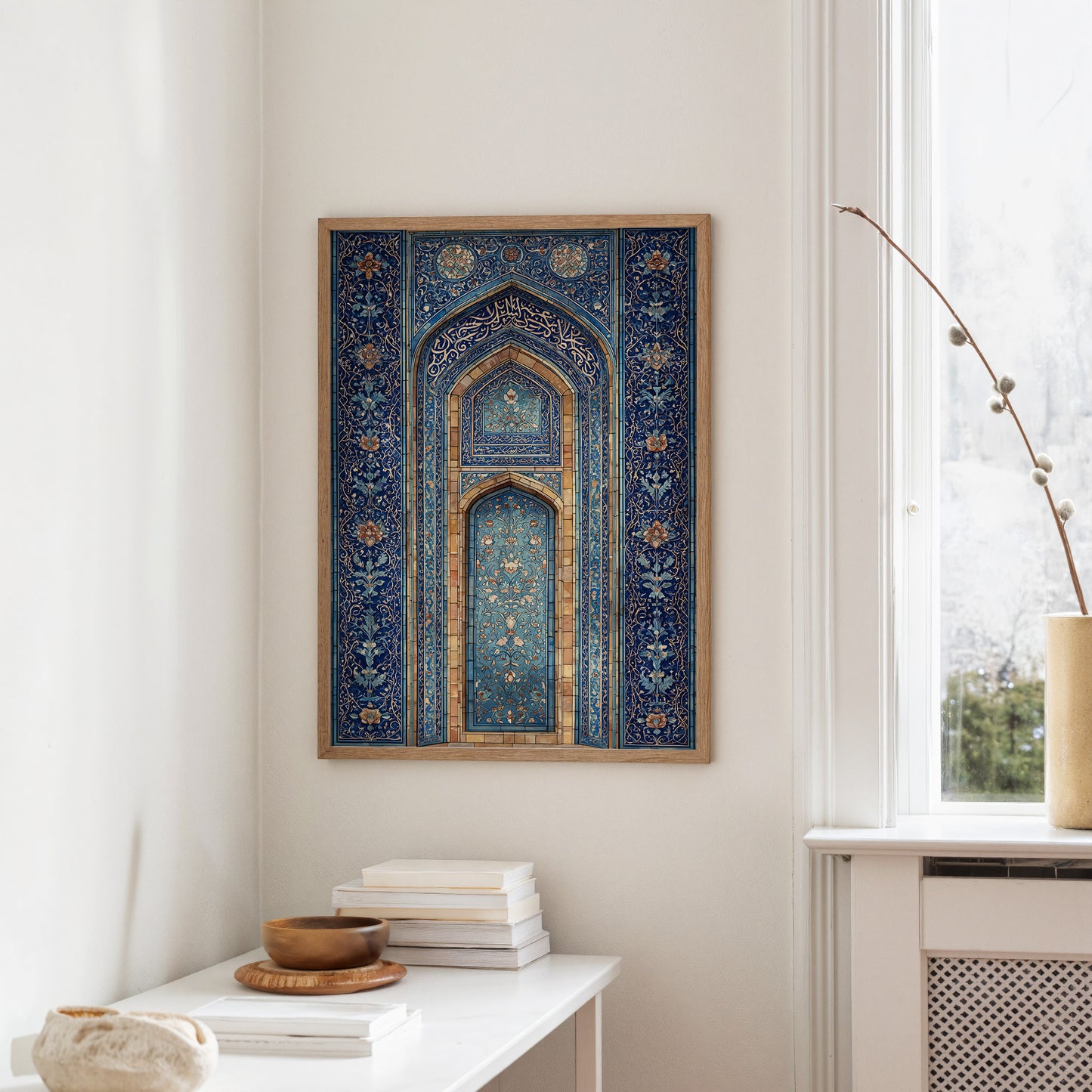 Blue Tiles Hold Ancient Prayers