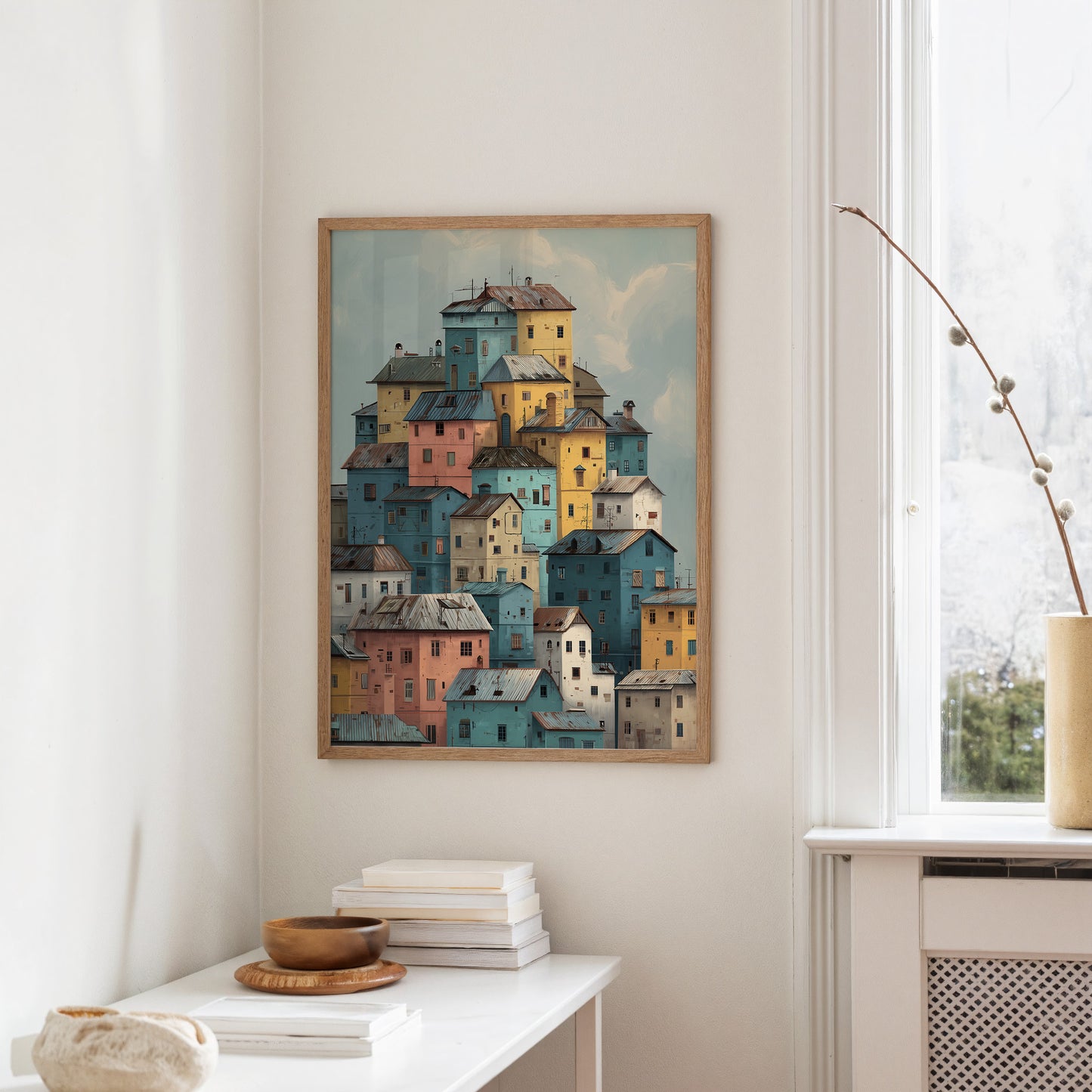 Houses Stack Like Childhood Memories