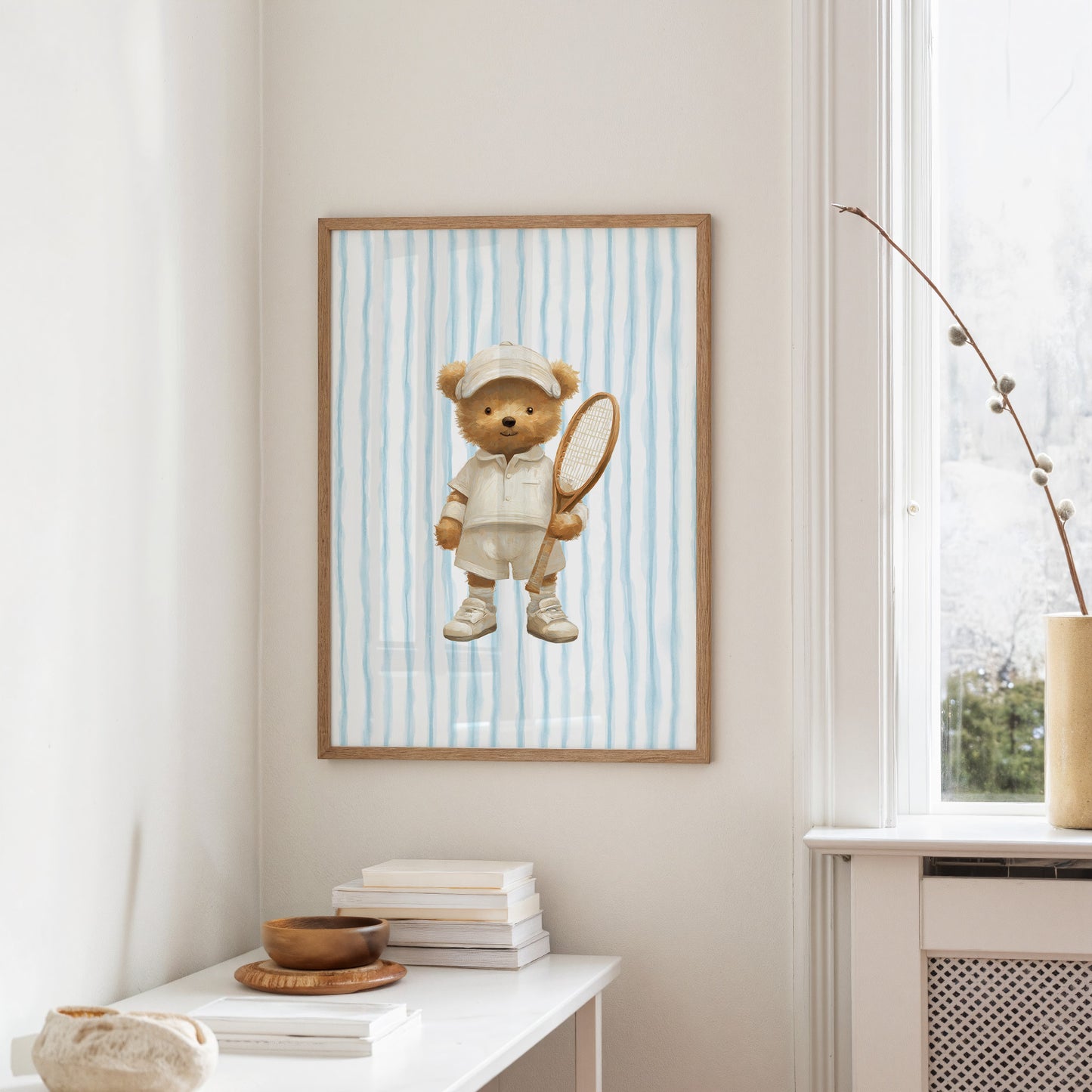 Tennis Bear Ready For Summer Court