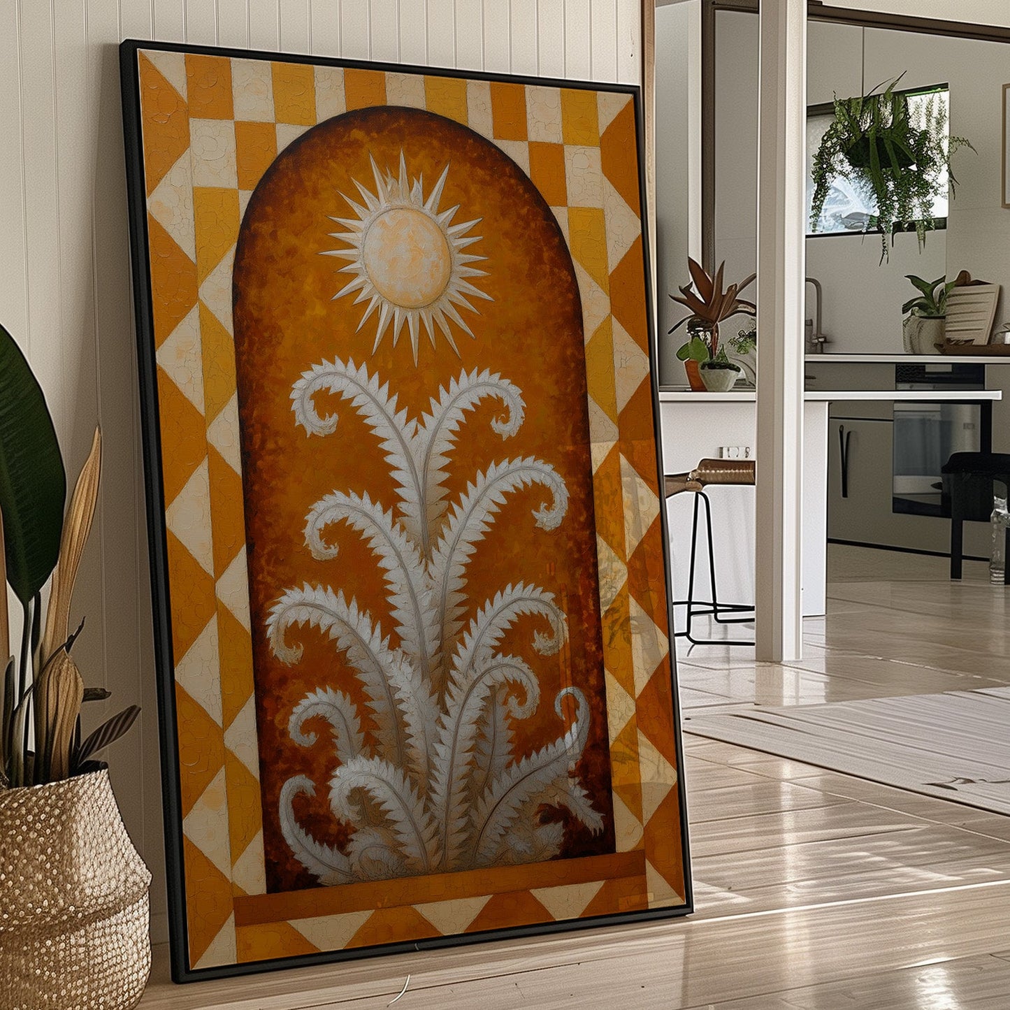 Silver Ferns Dance Under Golden Sun