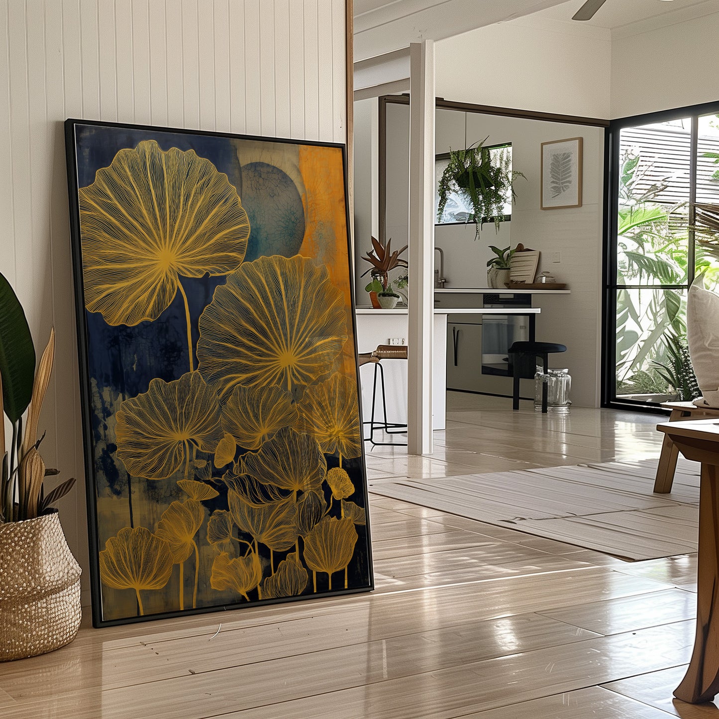 Golden Petals Paint Midnight Gardens