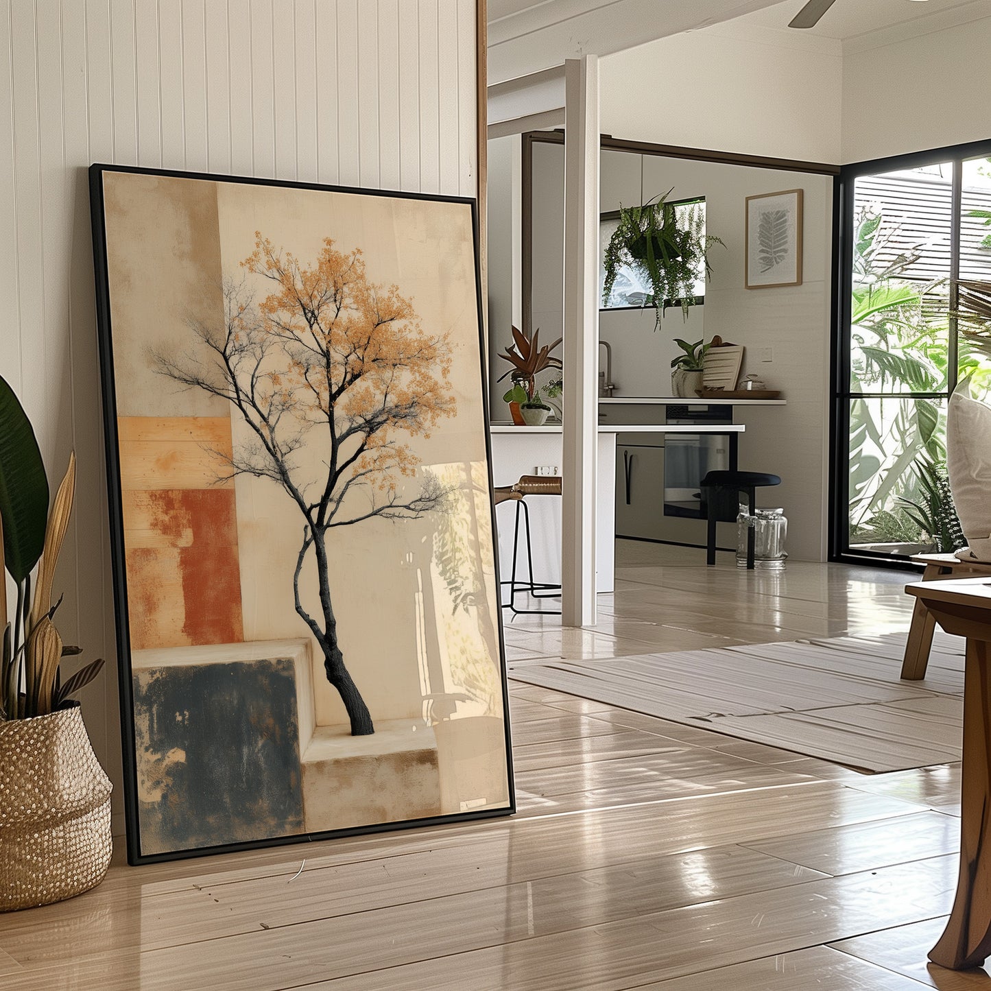 Solitary Tree Finds Golden Peace