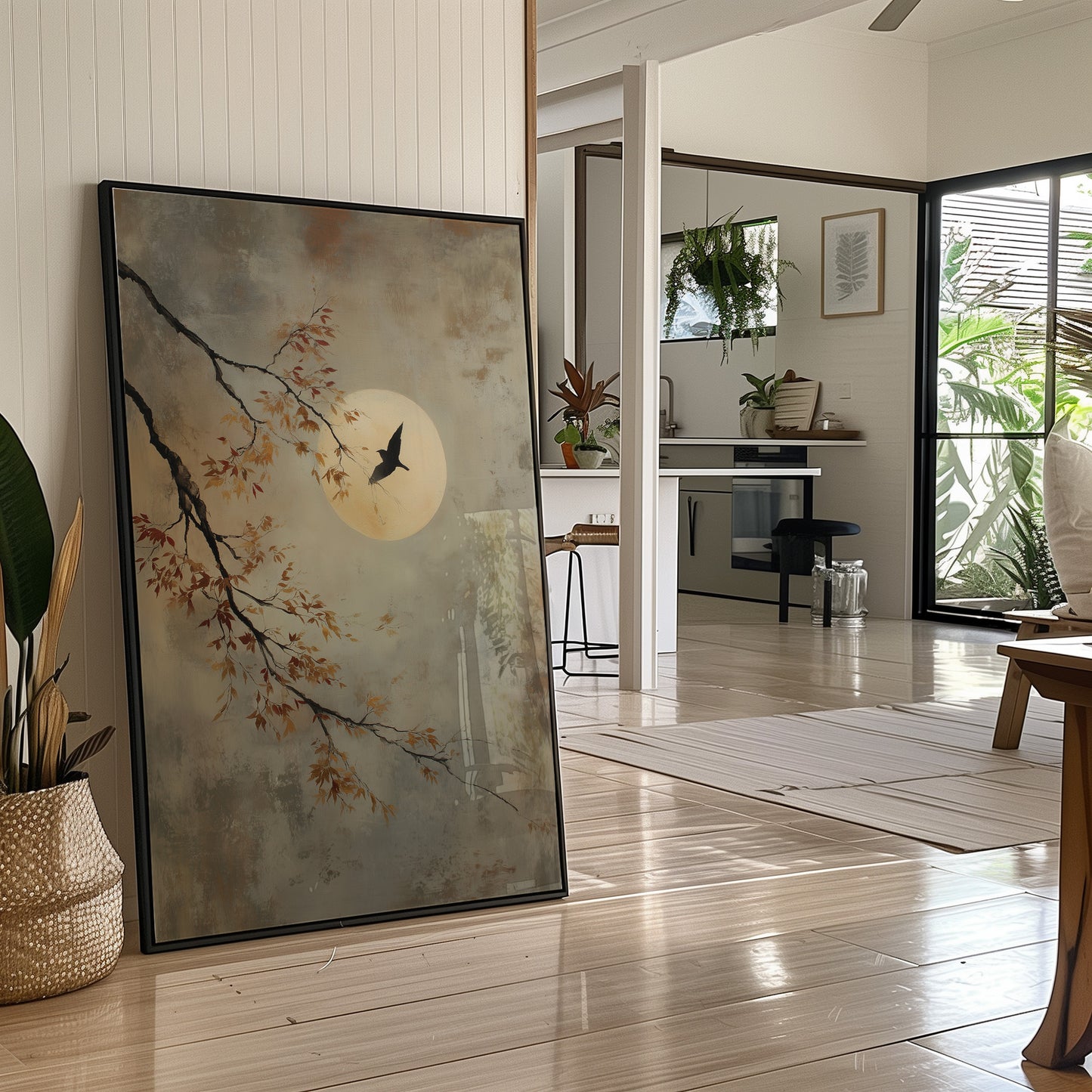 Moonlit Branch Guides Night's Journey