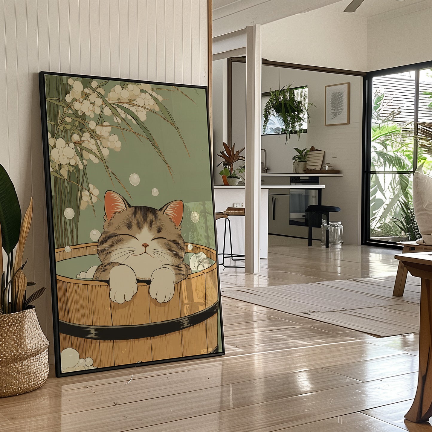 Kitten's Bamboo Bath Sanctuary Dreams