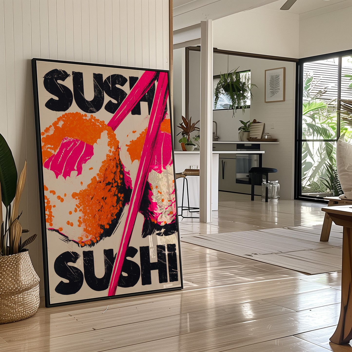 Bold Letters Dance In Neon Heat