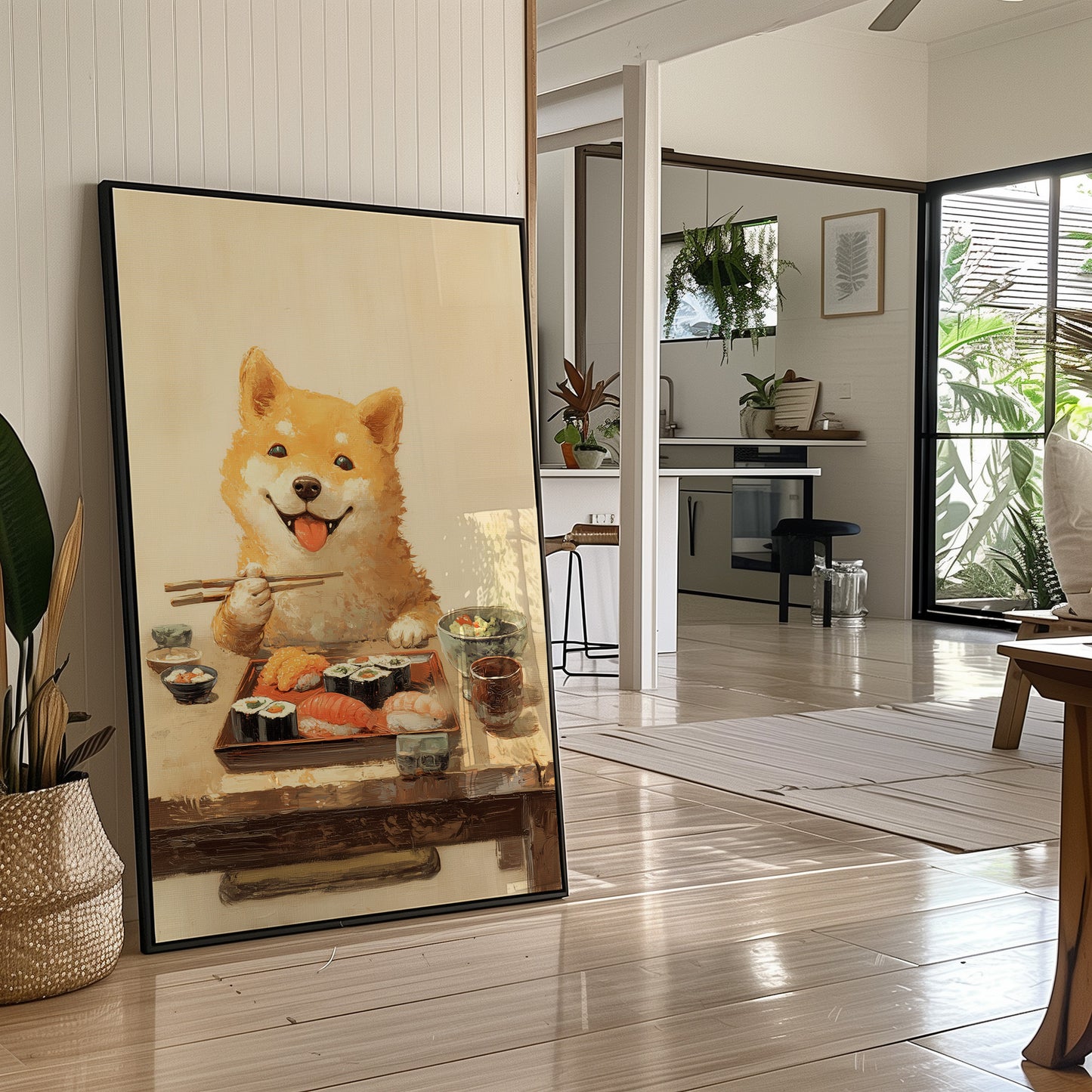 Sushi Night With Happy Shiba