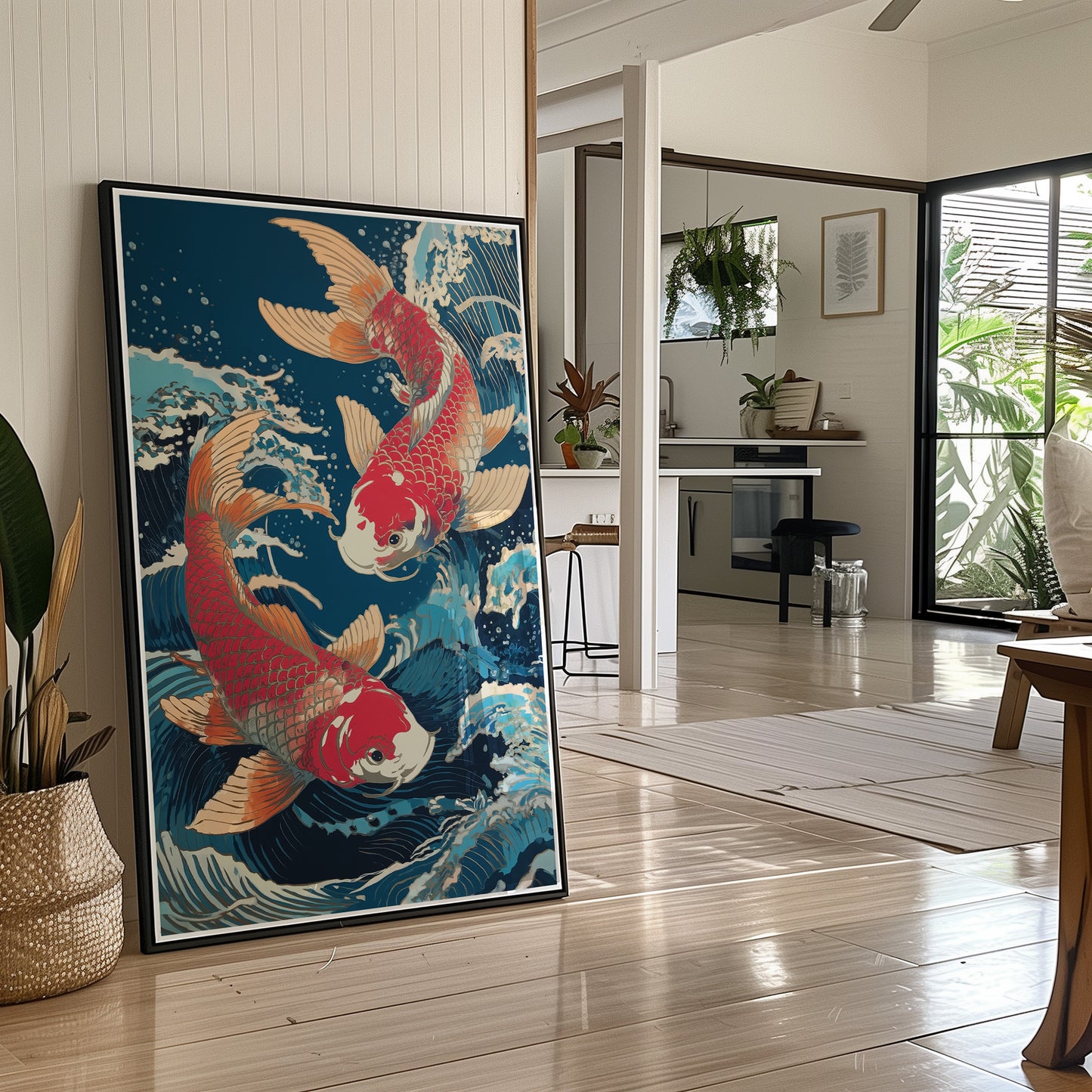 Koi Dance Through Midnight Waters