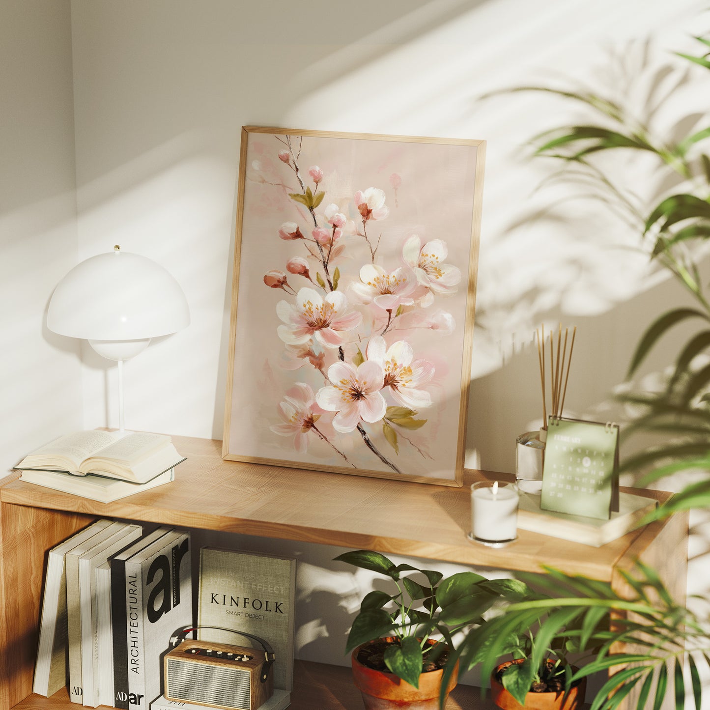 Cherry Blossoms Dance In Morning Light