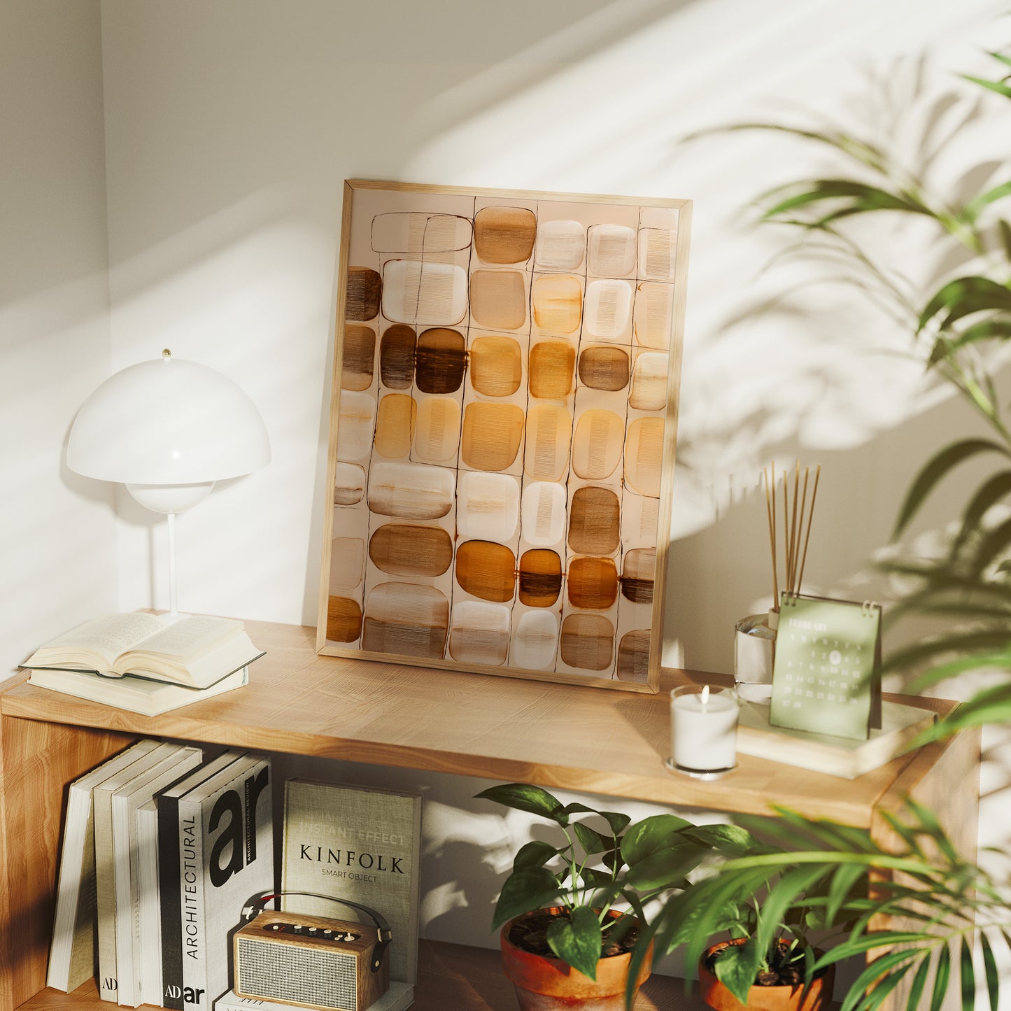 Honey Squares Dance In Morning Light