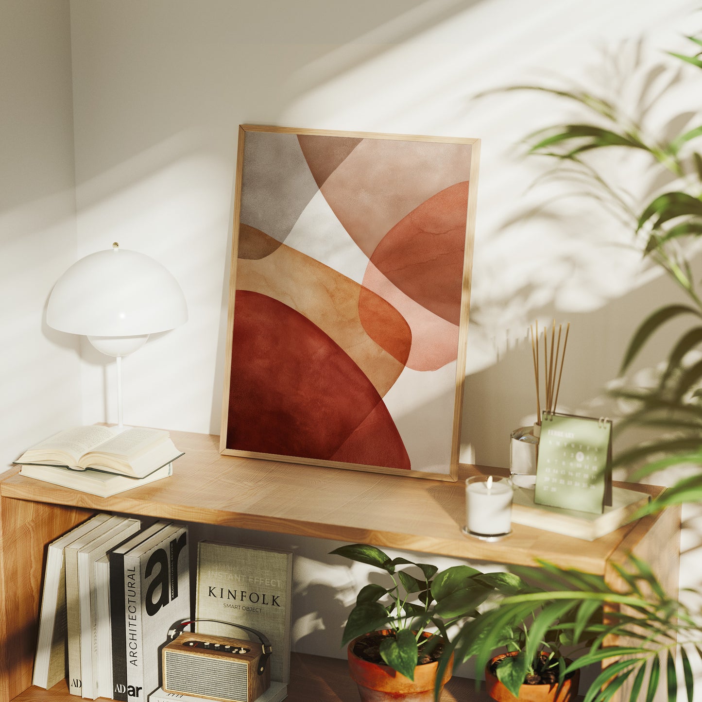 Terracotta Curves Meet City Light