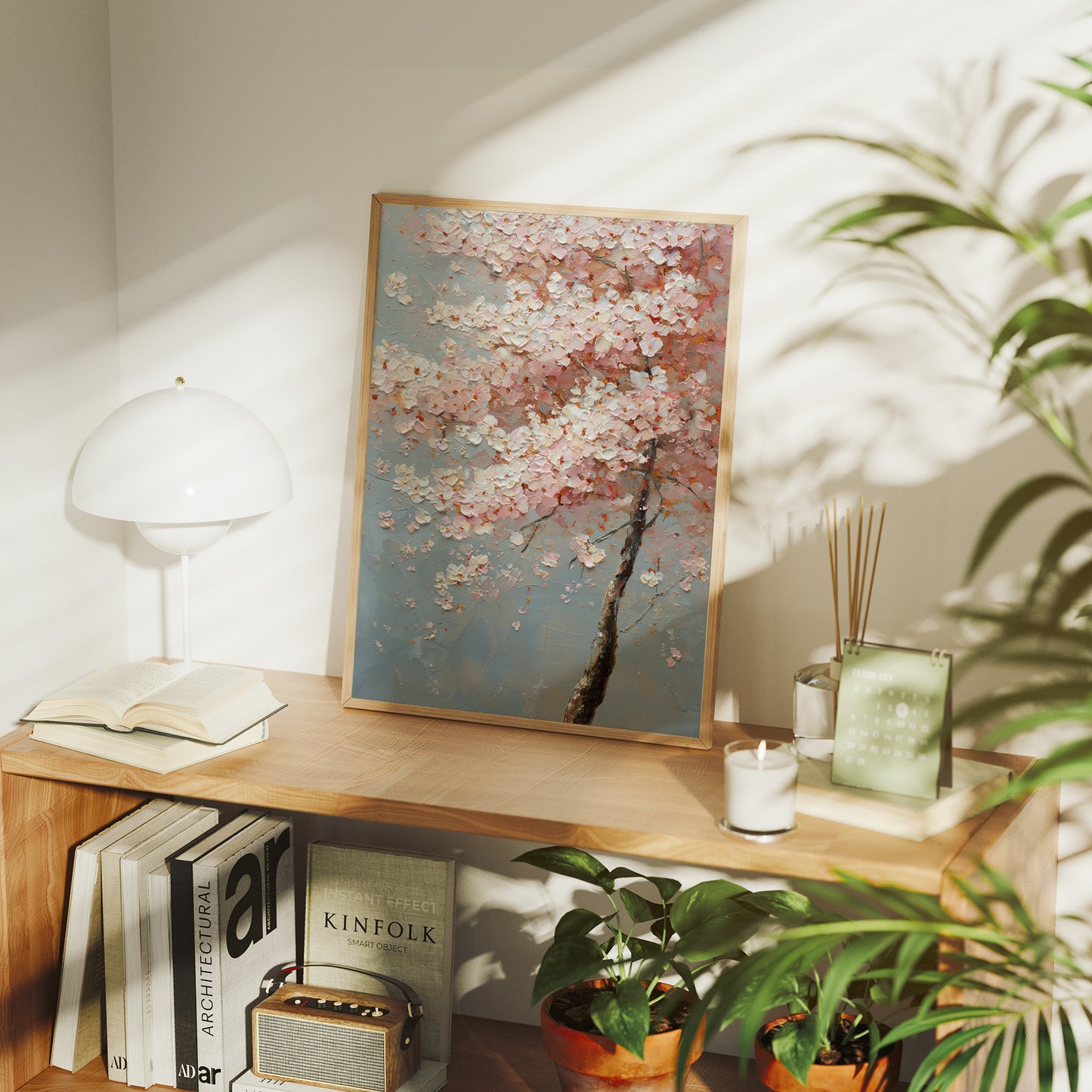 Cherry Blossoms Dance In Morning Light