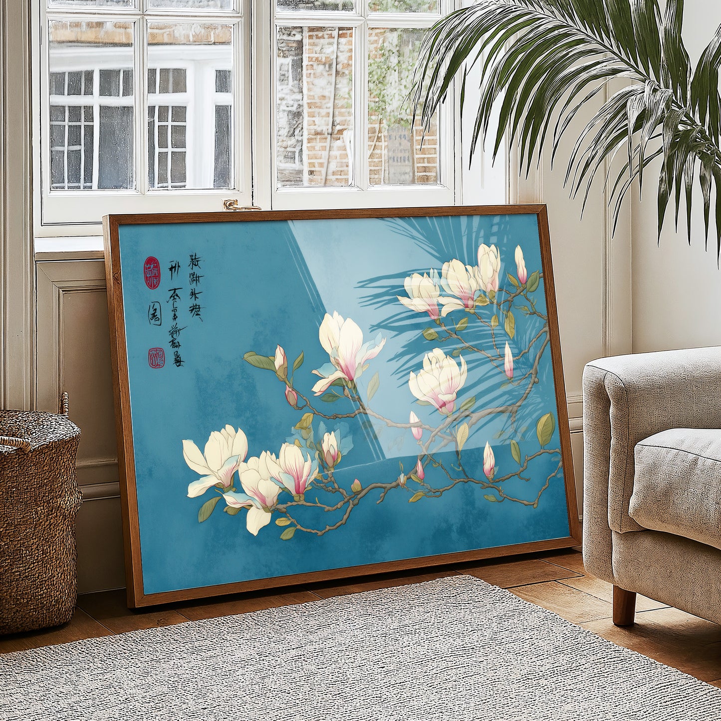 Magnolias Float On Azure Seas