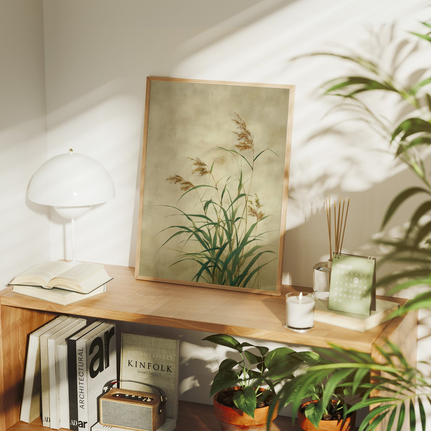 Tall Grasses Dance In Autumn Light