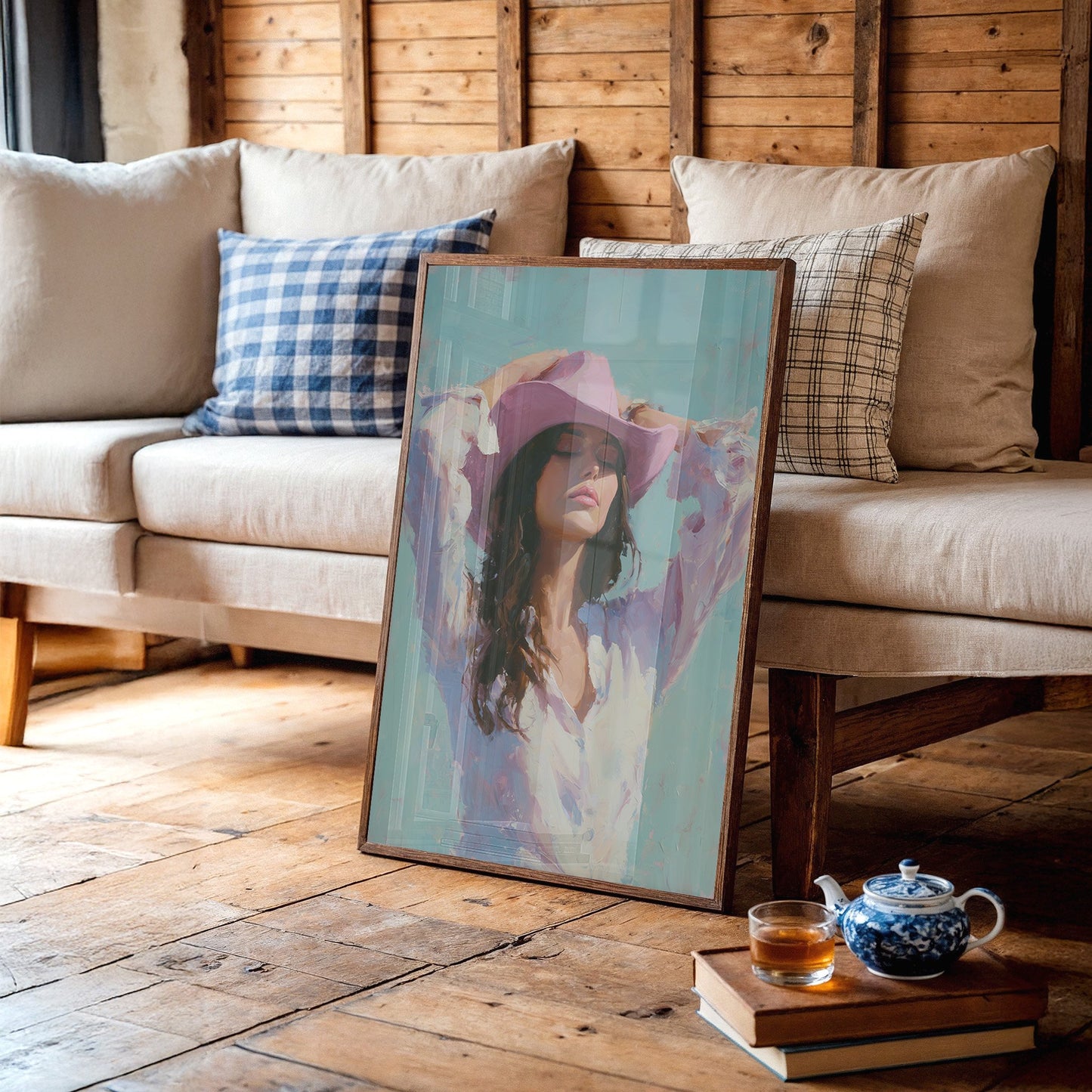 Lavender Brim Under Turquoise Skies