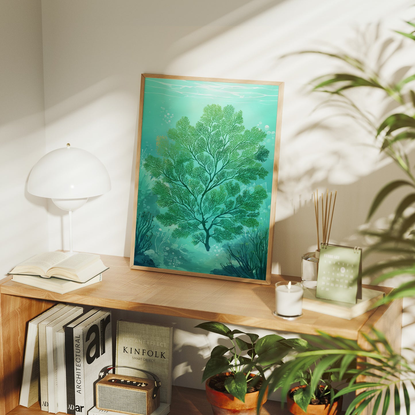 Sea Fern Dances In Aqua