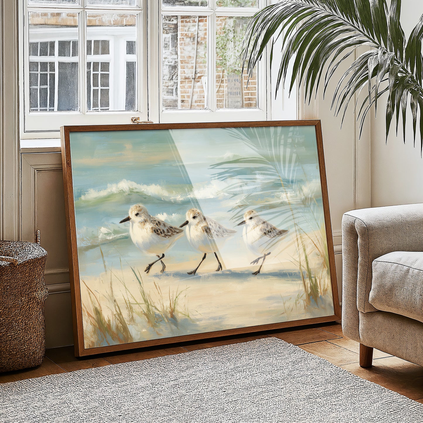 Sandpipers Dance Along Tidal Edge